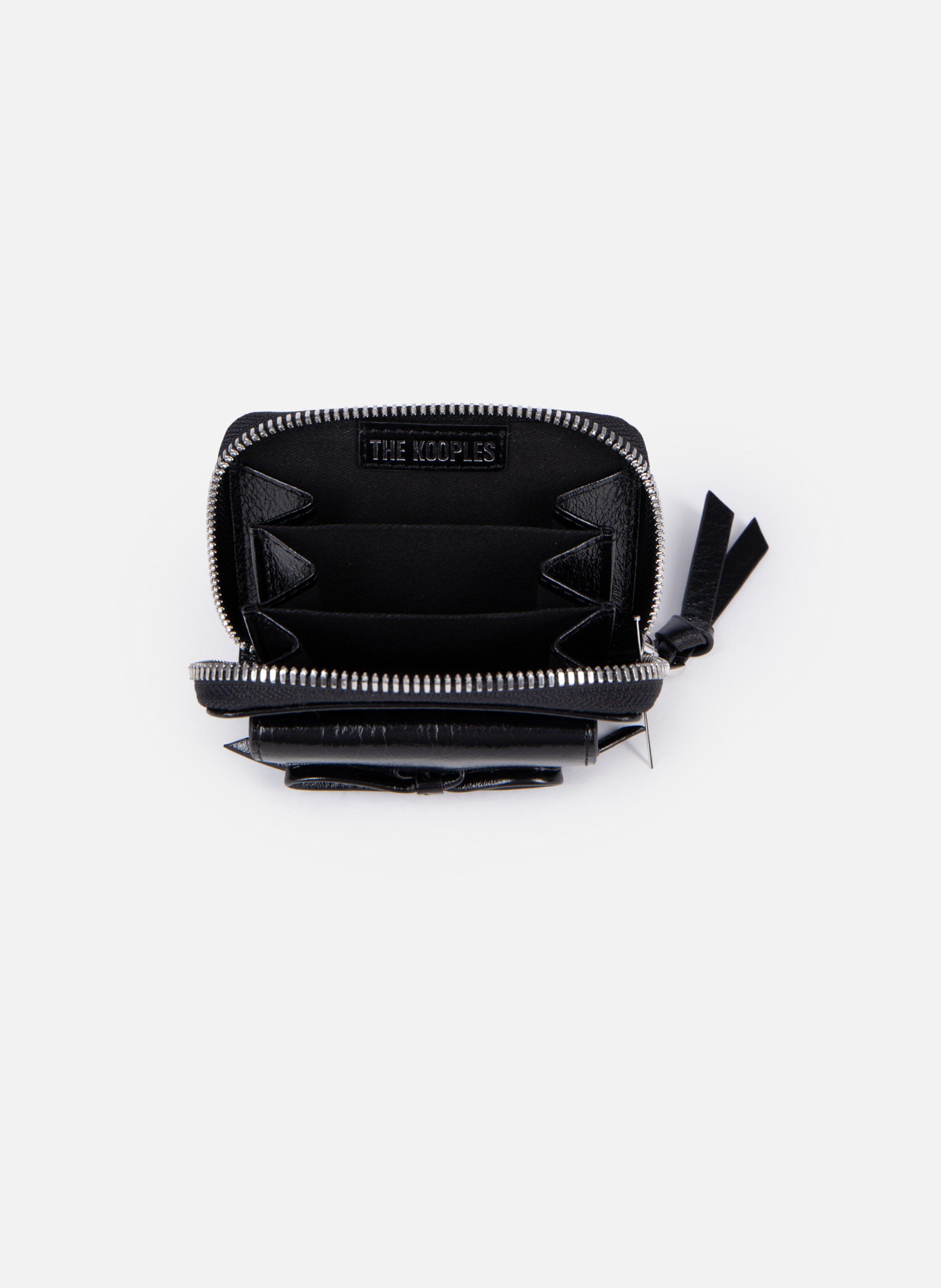 Porte monnaie amélia en cuir THE KOOPLES Noir