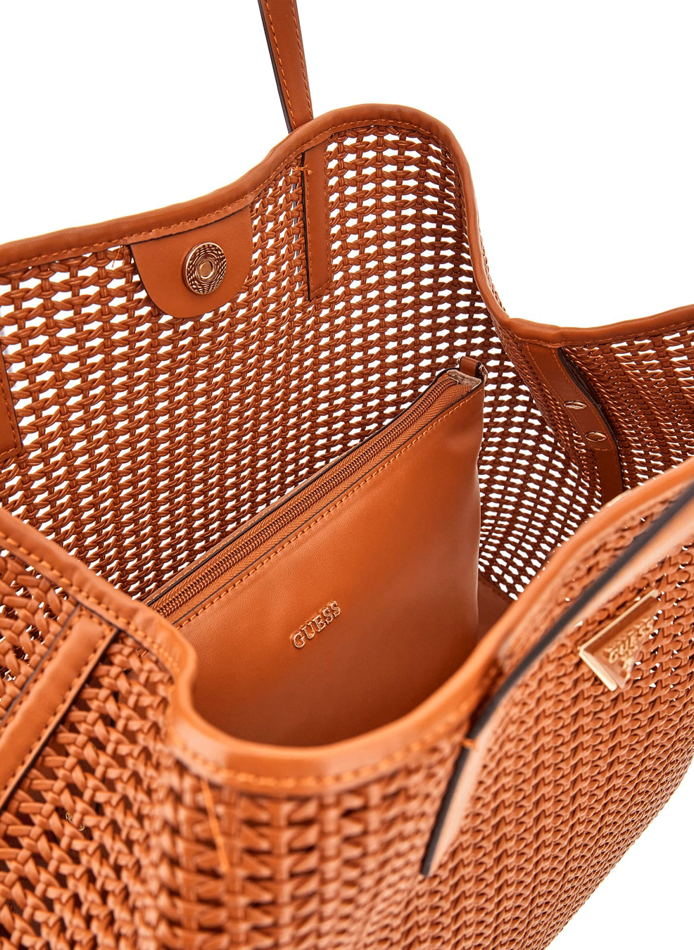 Brigitta large 2 in 1 tote bag GUESS Brown