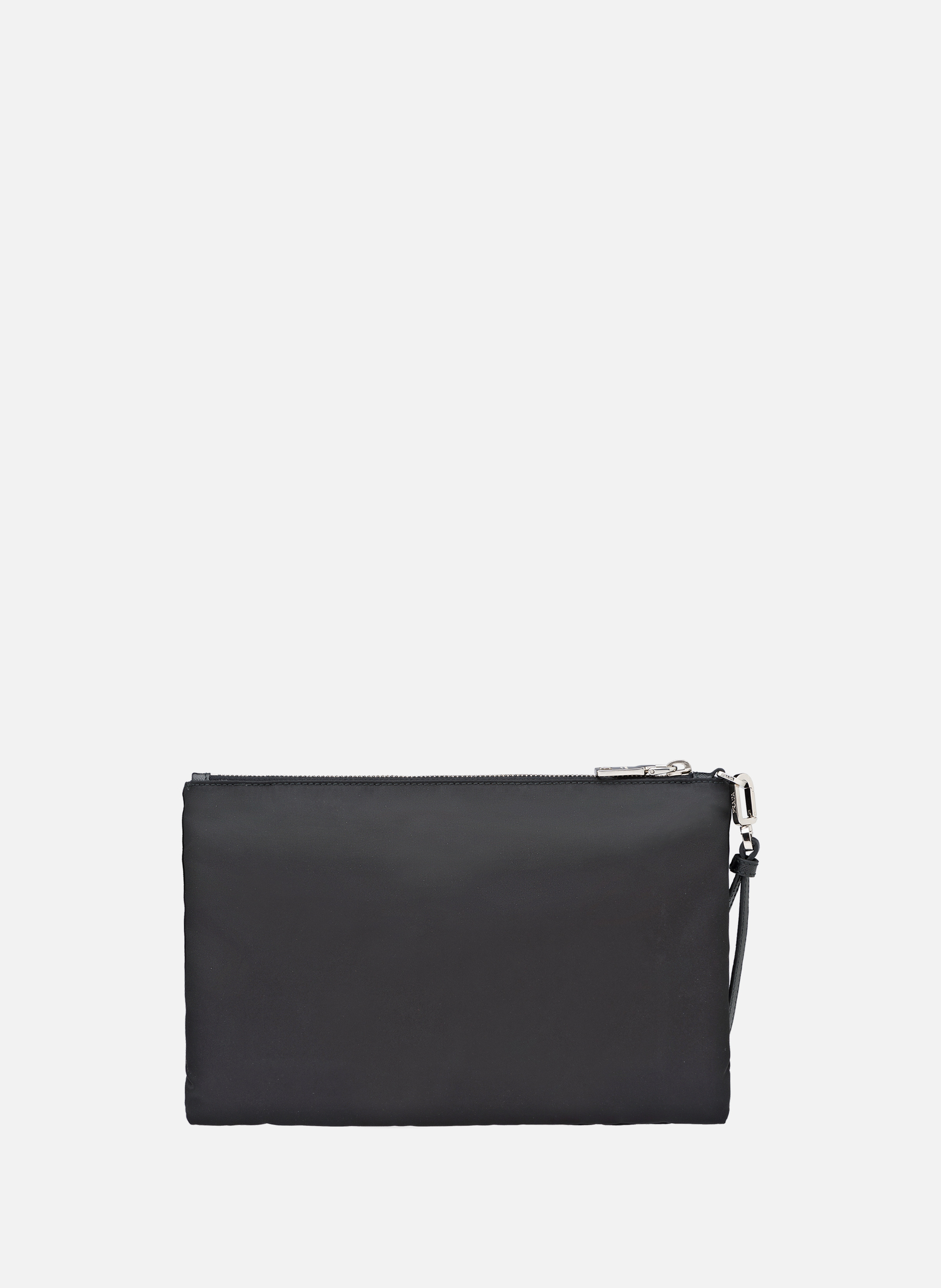 Pochette en re-nylon et cuir saffiano PRADA Noir