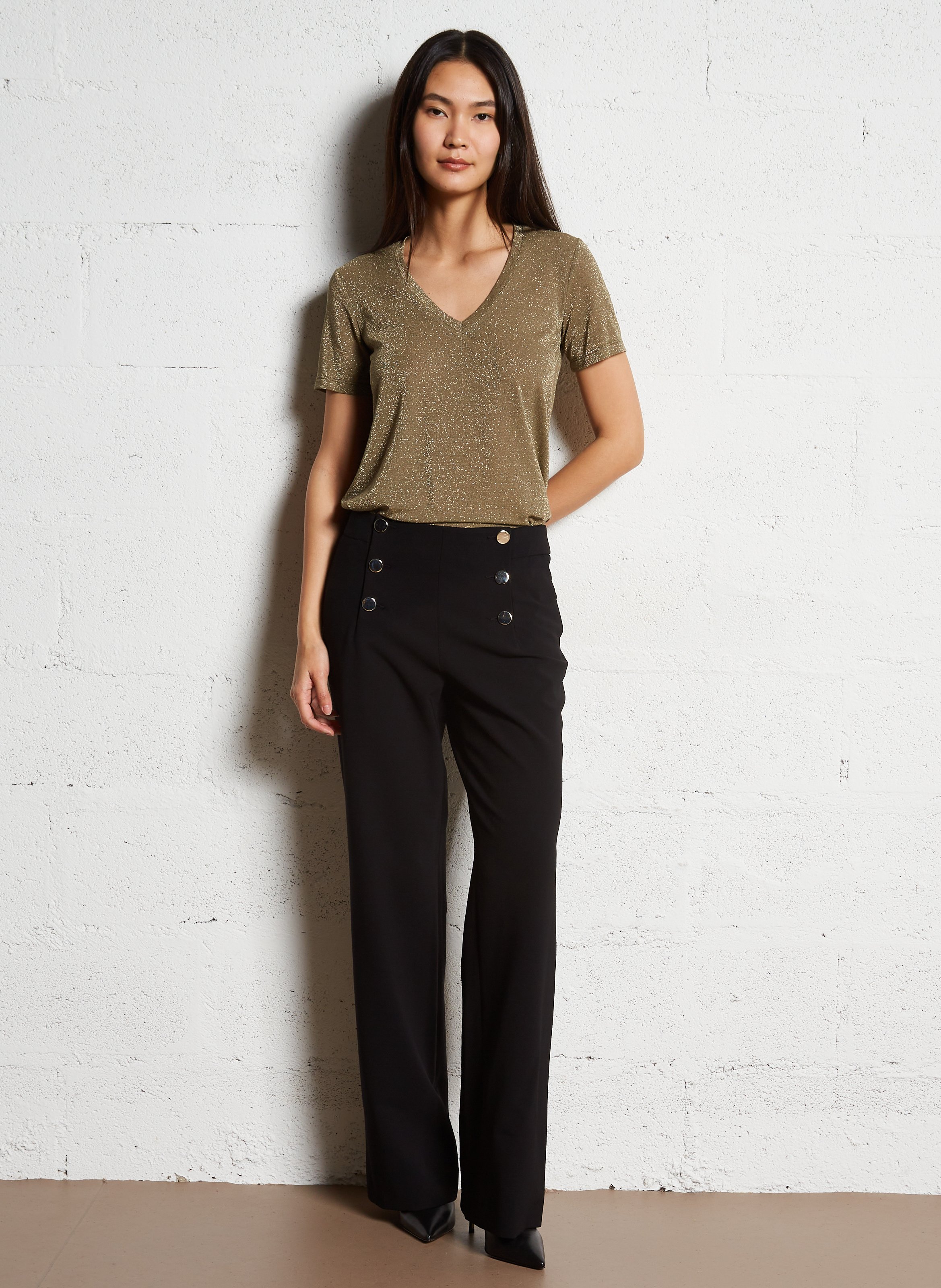 Pantalon droit hubert MAISON 123 Noir