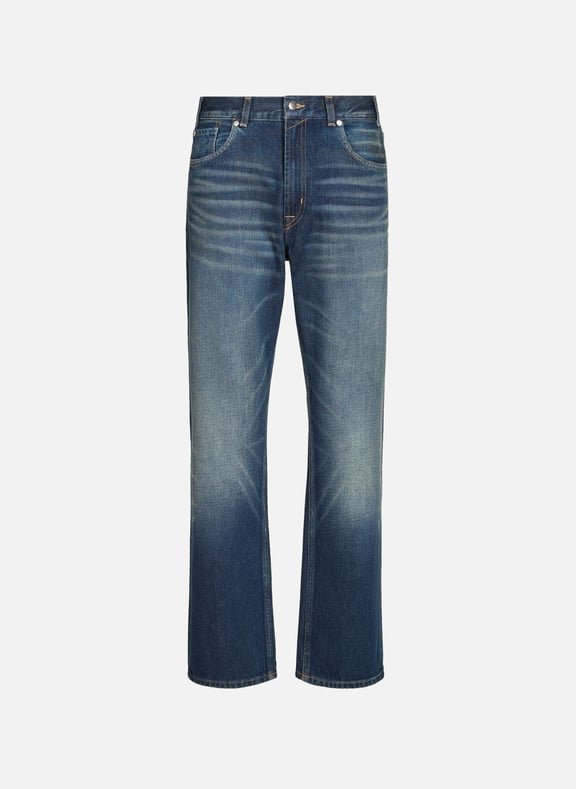 Jean droit en coton Bleu by 7 FOR ALL MANKIND 7 FOR ALL MANKIND Jean droit en coton Bleu