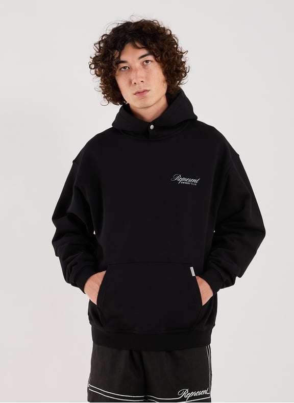 Sweatshirt à capuche en coton Noir by REPRESENT REPRESENT Sweatshirt à capuche en coton Noir