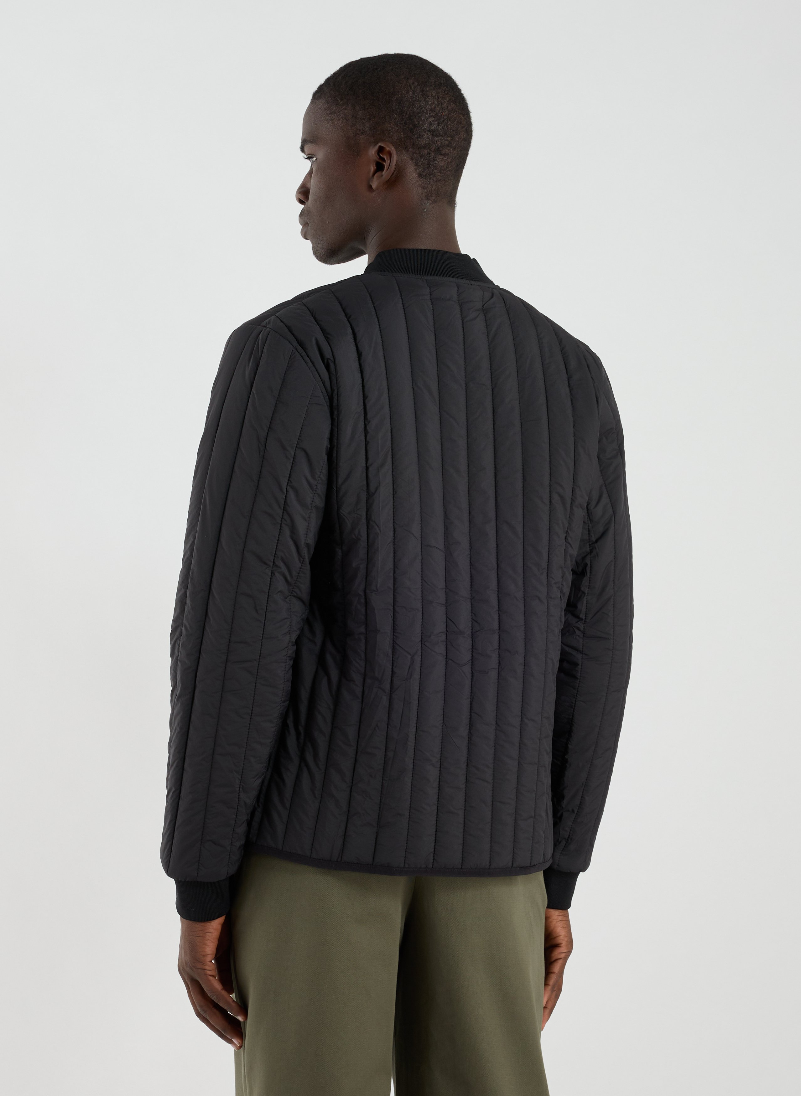 Veste droite matelassée RAINS Noir