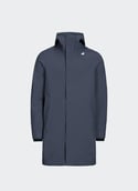 Parka mi-longue à capuche  Blue airforce