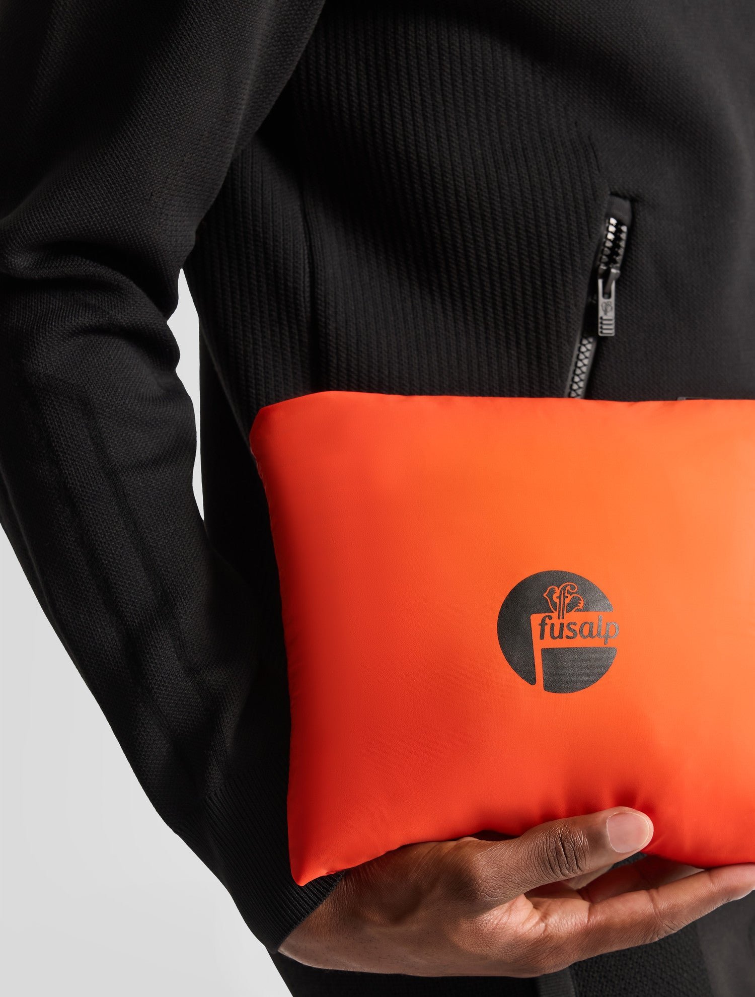 Doudoune sans manches gorvone col montant coupe regular FUSALP Orange