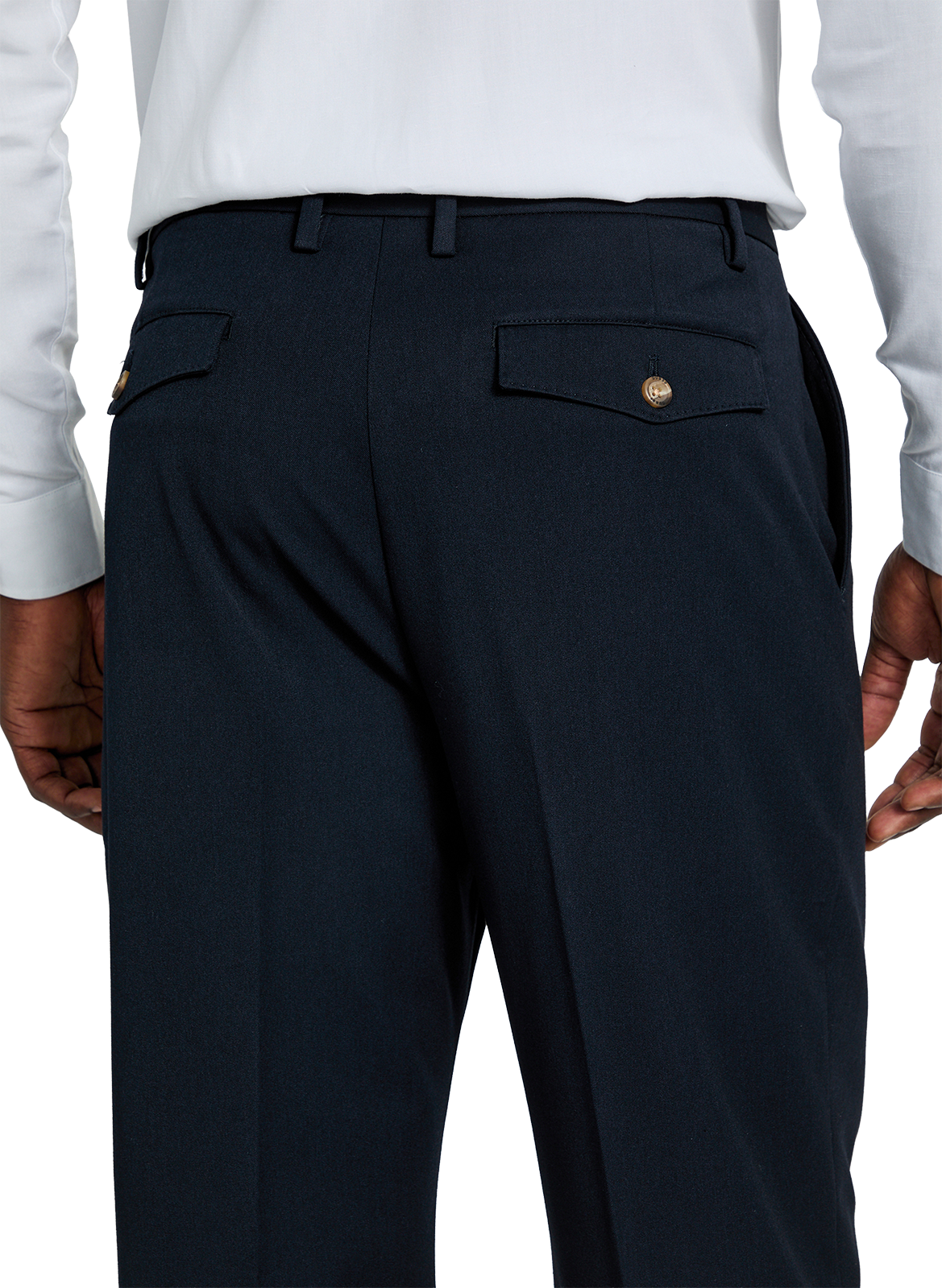 Pantalon droit uni GUESS Bleu