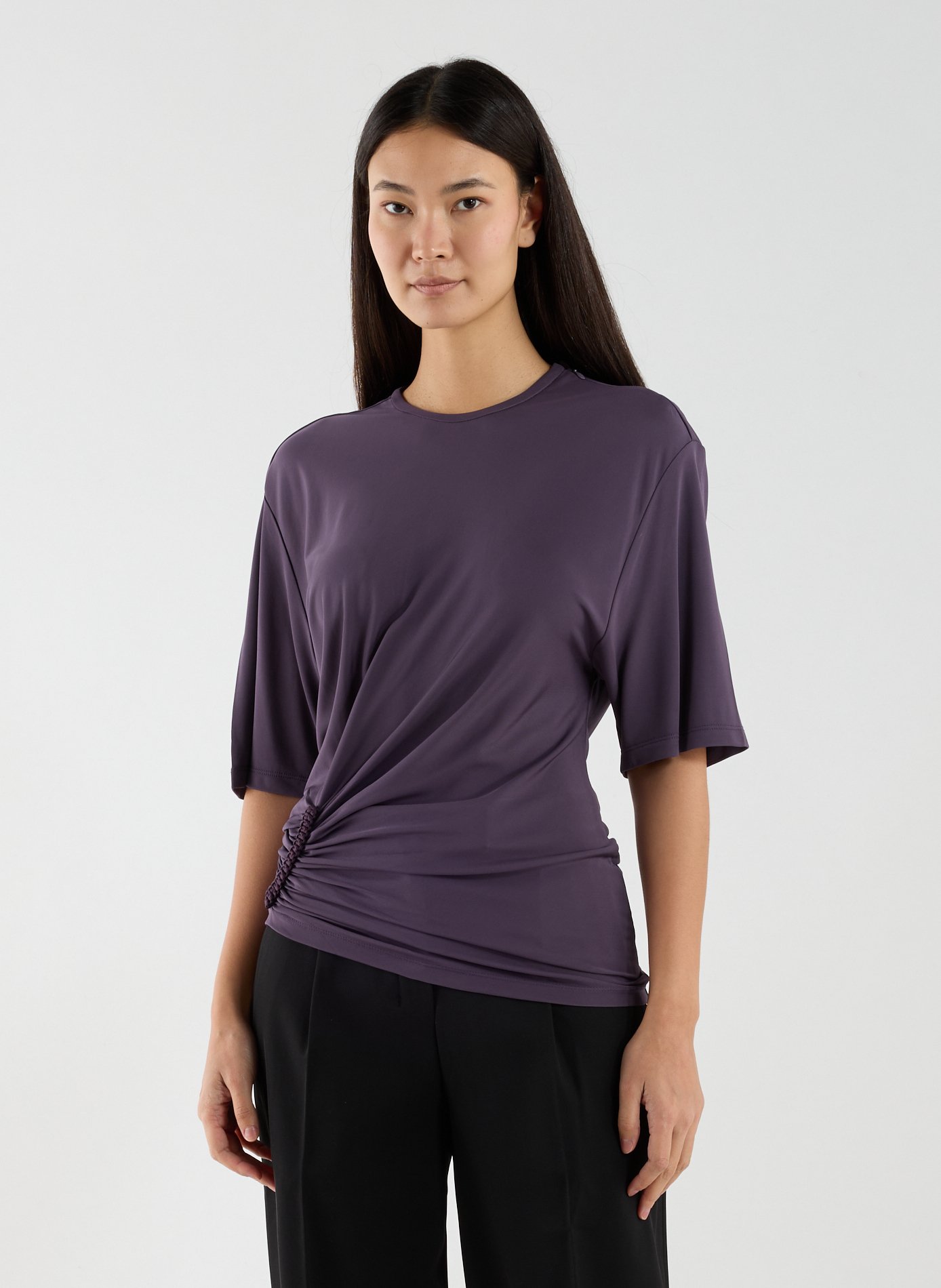 Top avec détail drapé CHRISTOPHER ESBER Violet