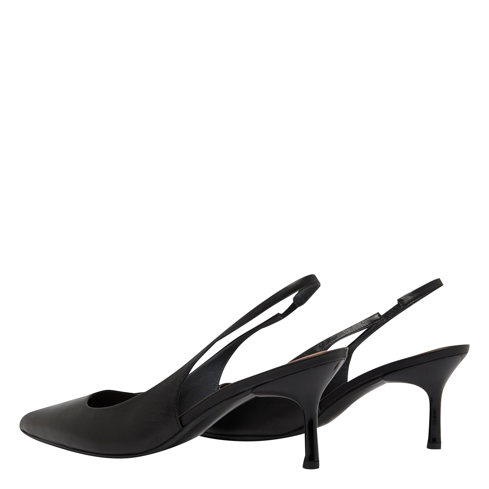 Escarpins à bout pointu en cuir diamantine JONAK Noir