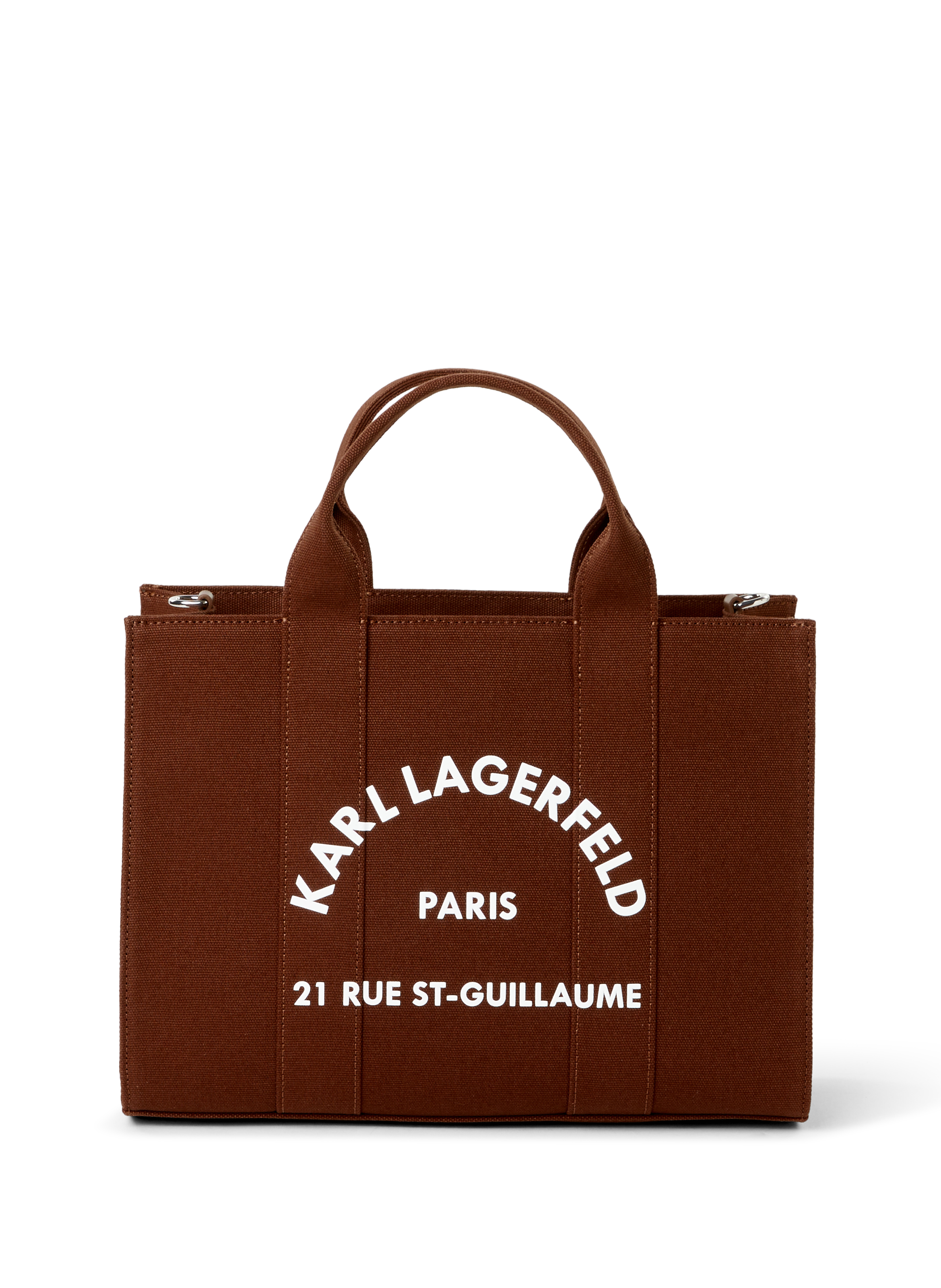 KARL LAGERFELD Cotton tote bag Brown