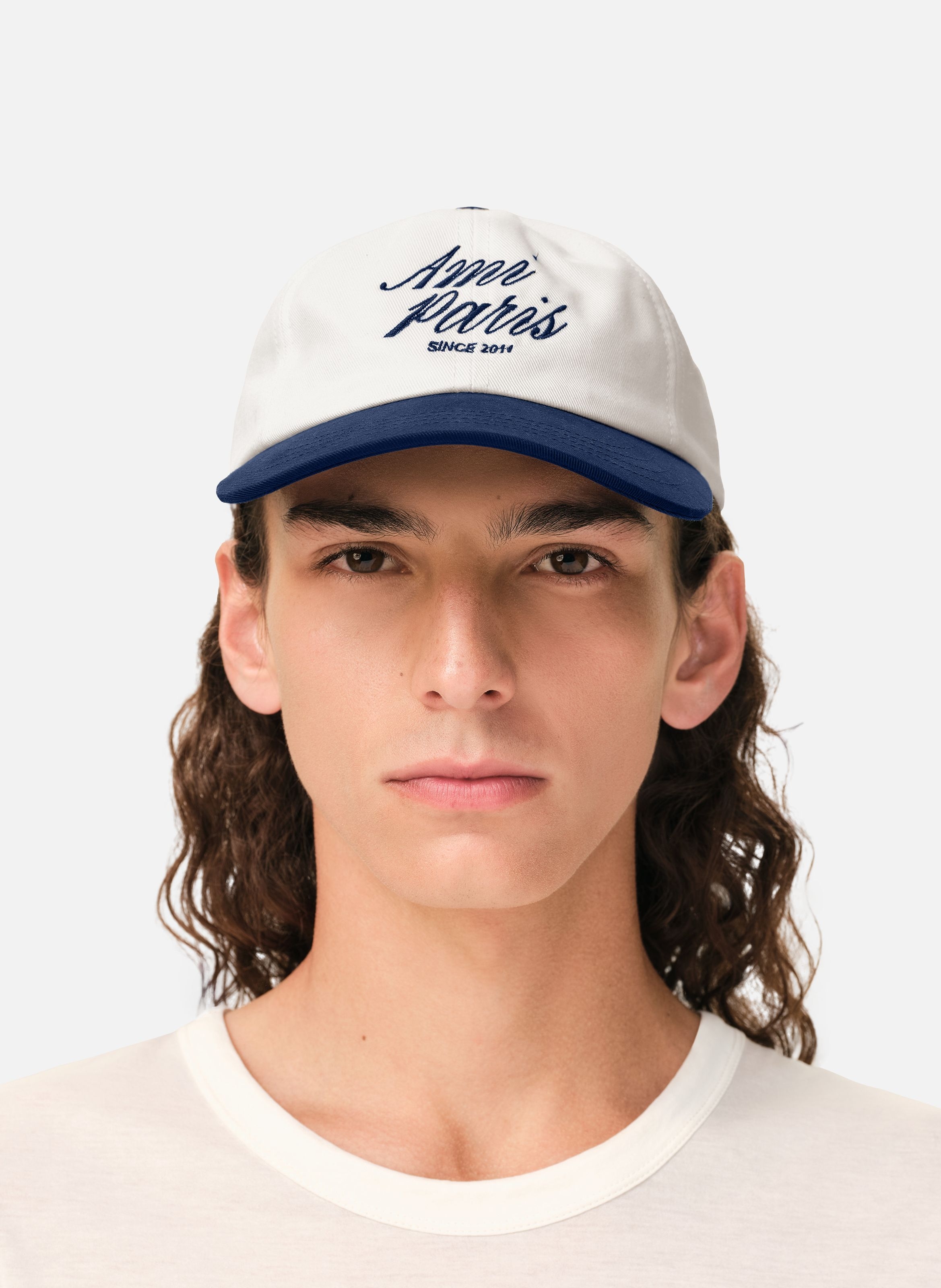 Casquette ami paris bicolore unisexe en coton AMI PARIS Bleu