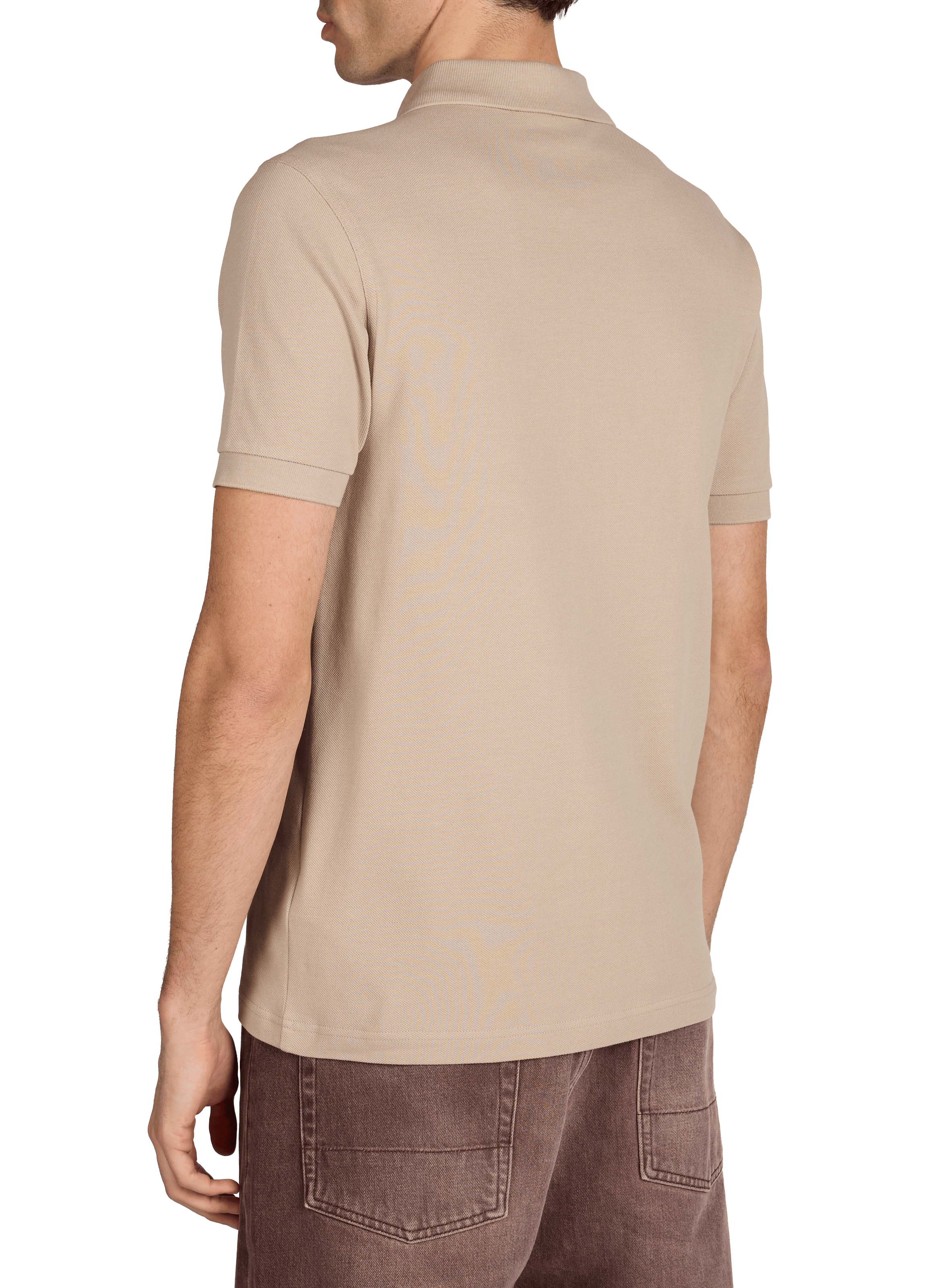 Polo à manches courtes en coton FRED PERRY Beige