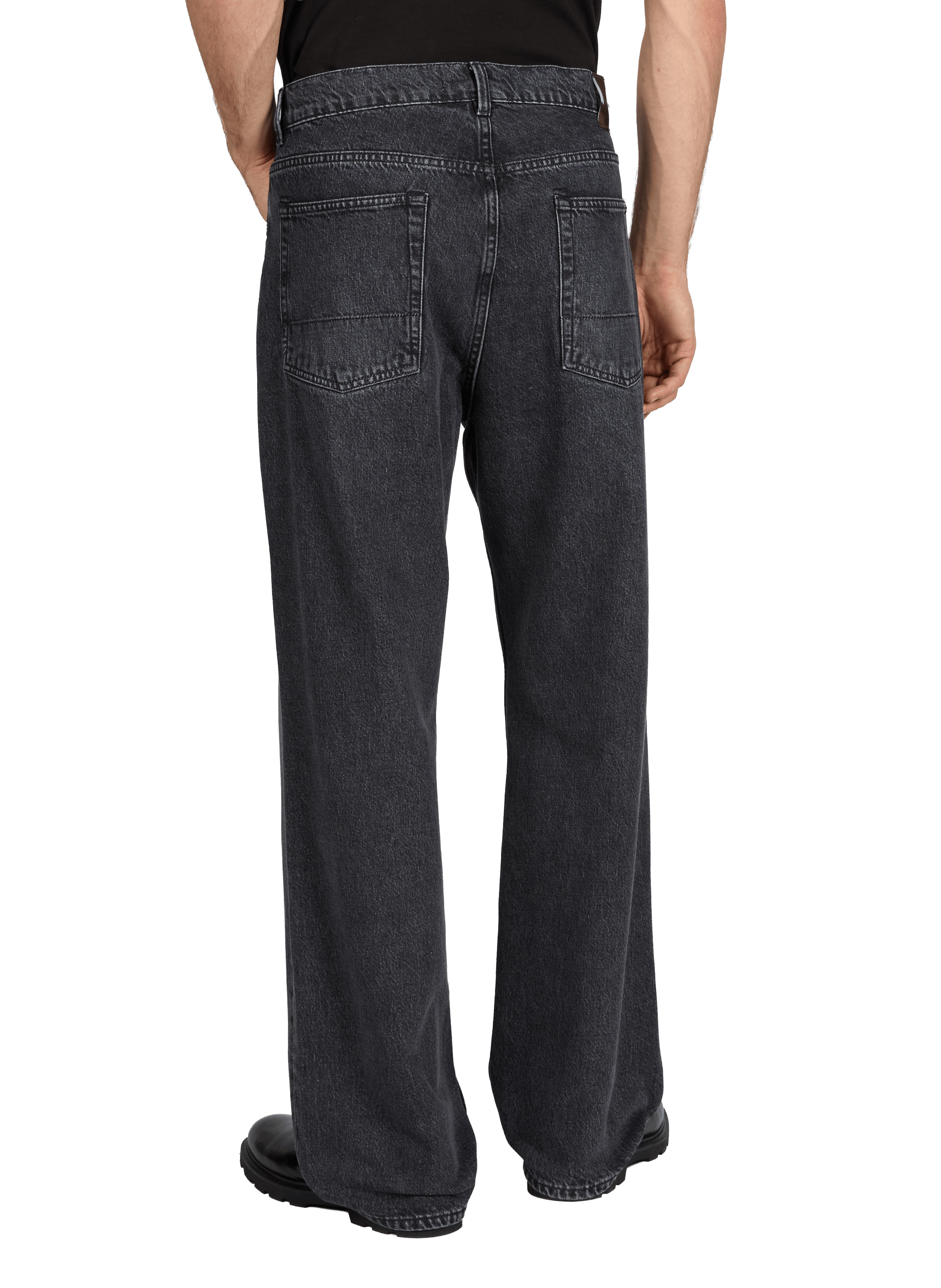 Jean droit en coton OUR LEGACY Noir