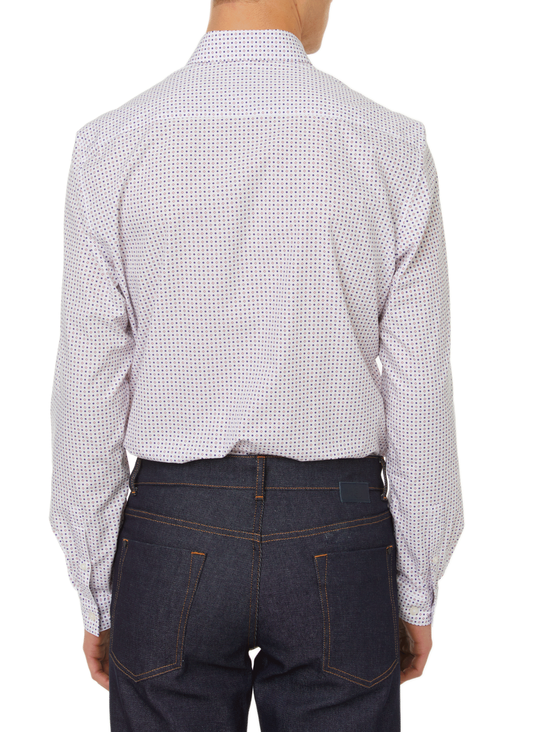 Printed cotton poplin shirt AU PRINTEMPS PARIS Multicolour