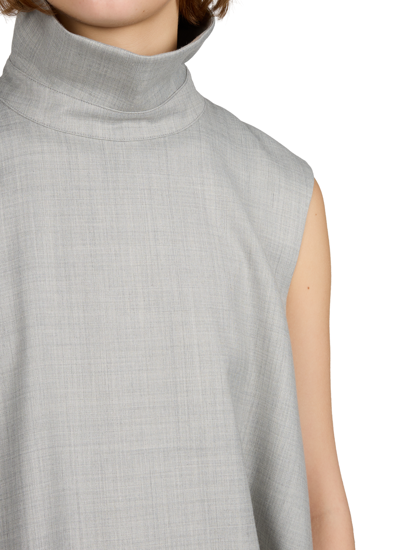 Blouse évasée à col montant R2W Gris