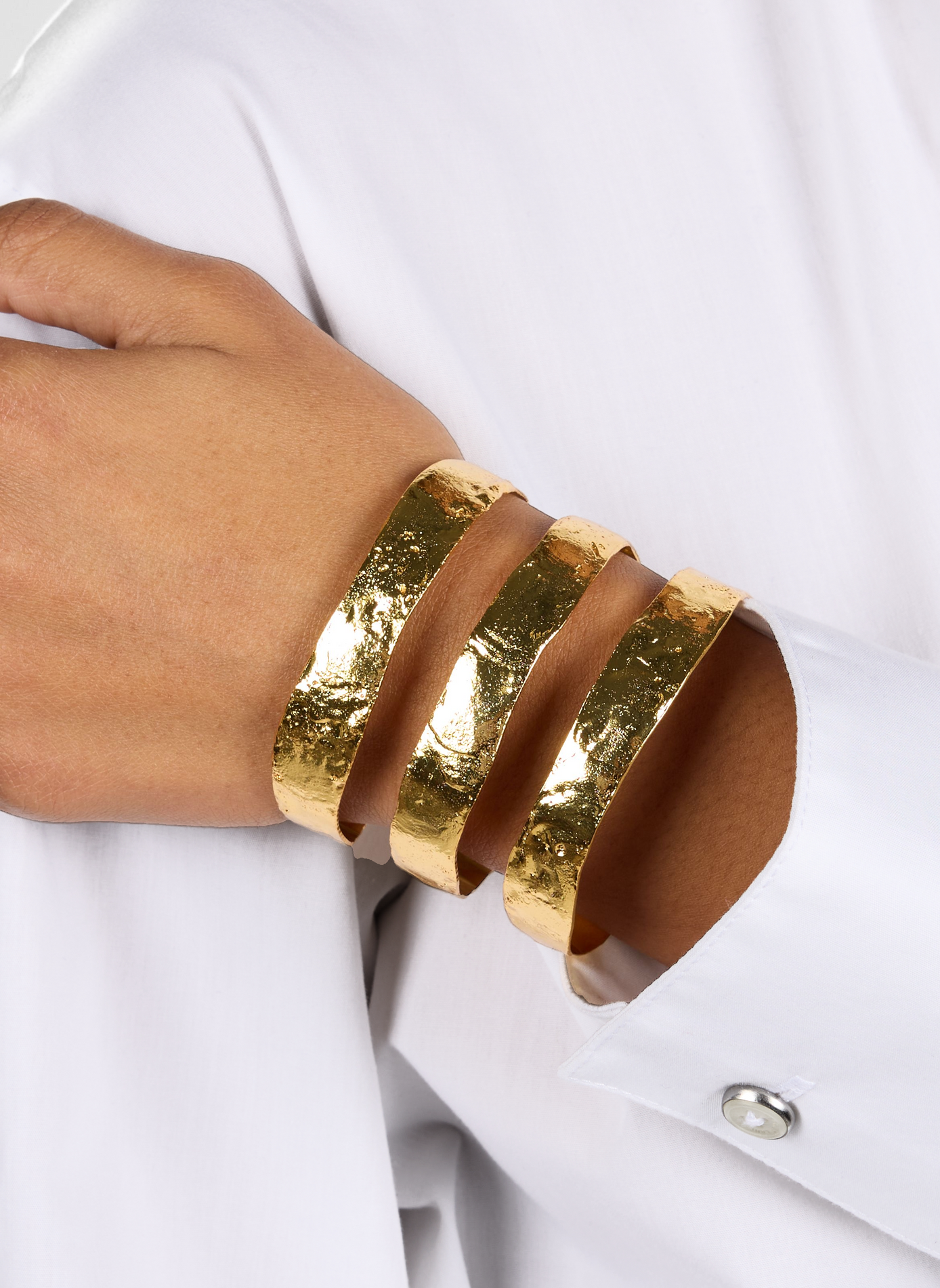 Bracelet manchette Bianca SYLVIA TOLEDANO Doré