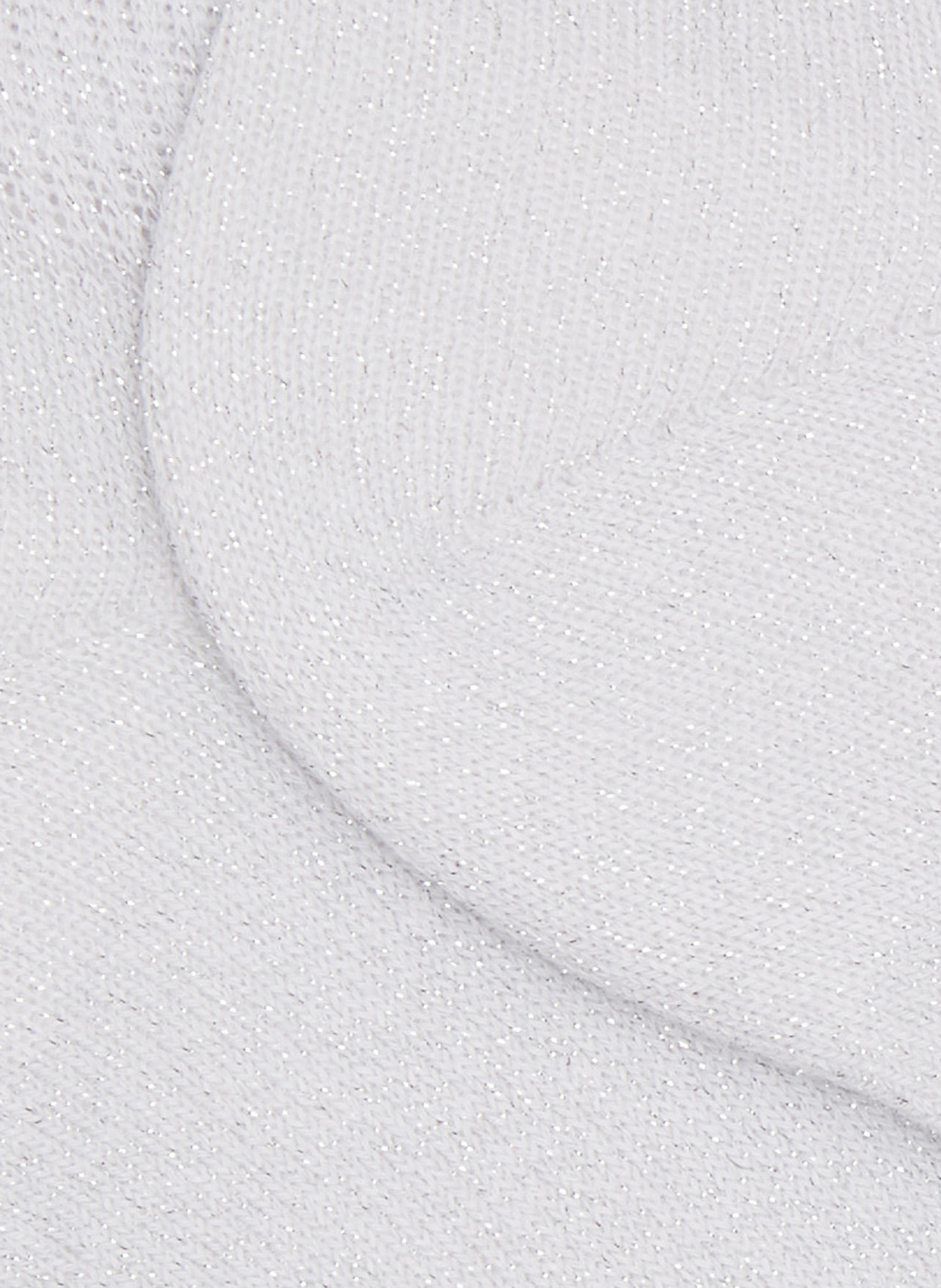 Socquettes avec effet brillant en coton mélangé  DORÉ DORÉ Blanc