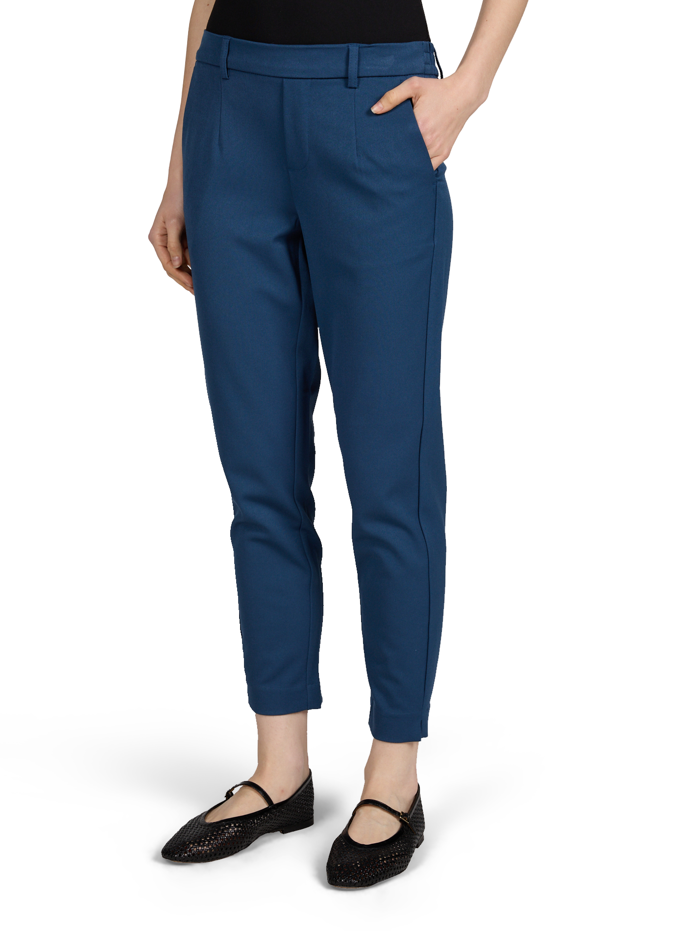Pantalon Objlisa croisé  slim OBJECT Bleu
