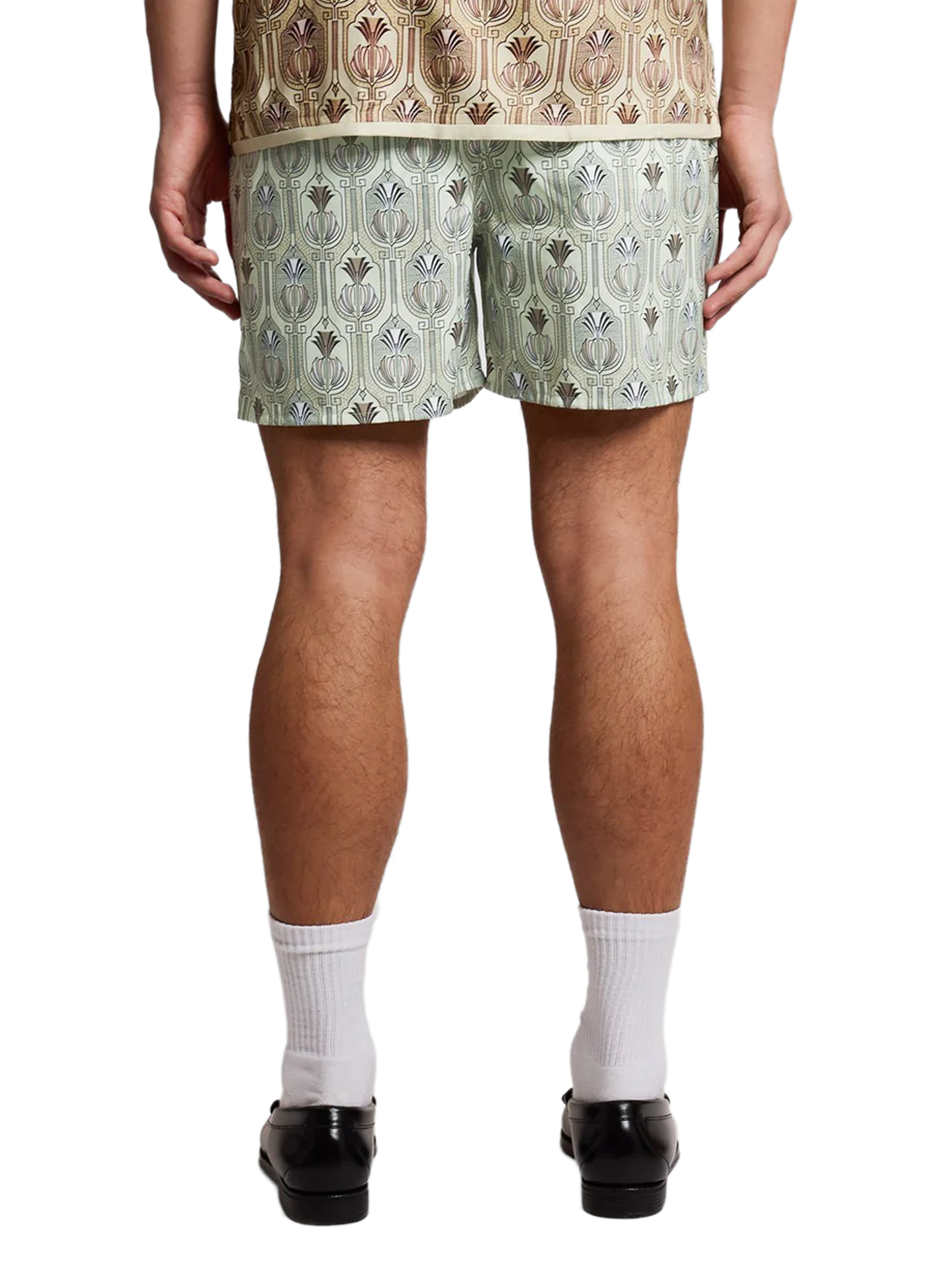 Short de bain à imprimé botanique LYLE & SCOTT Vert