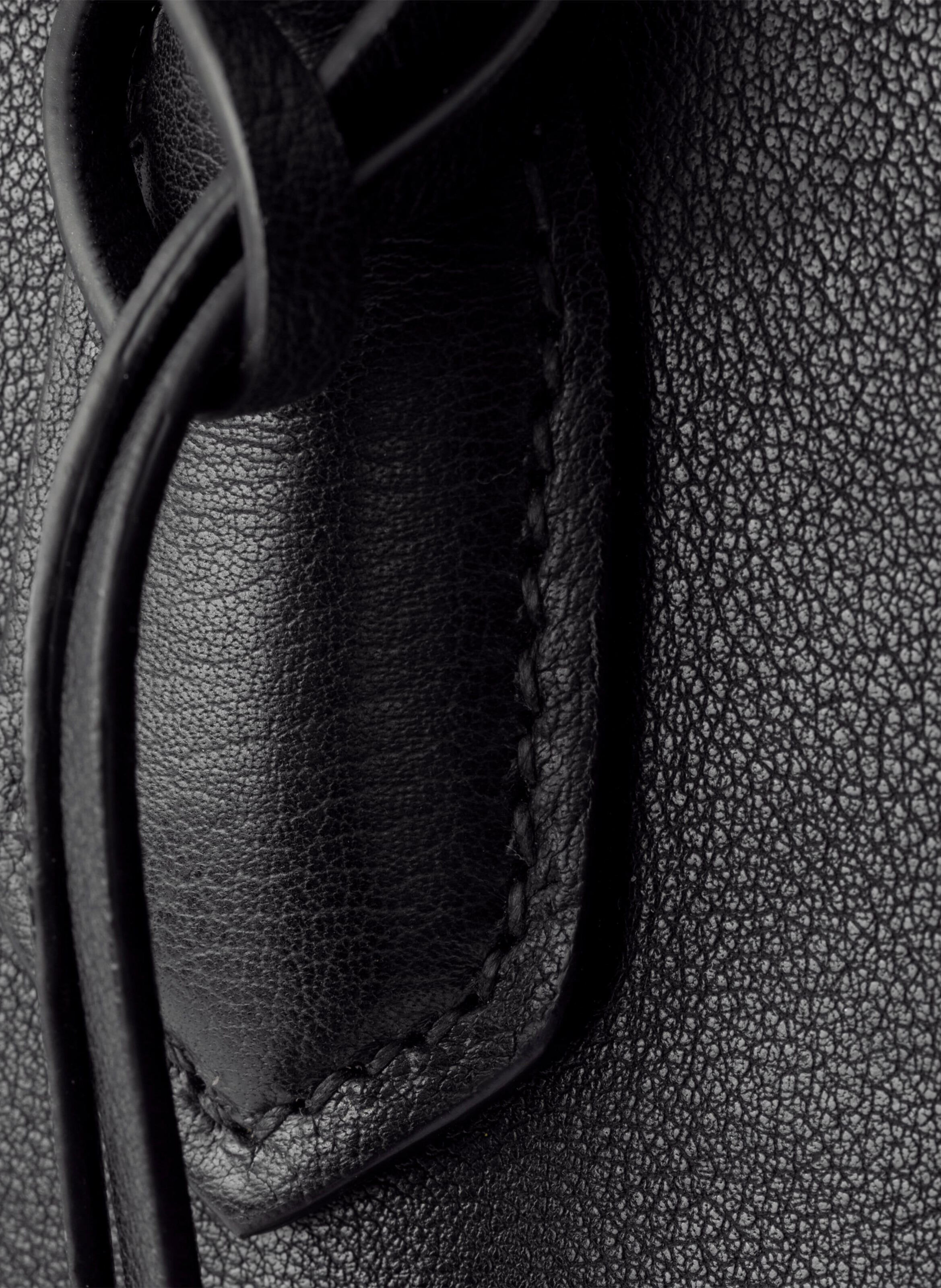 Grand cabas en cuir PRADA Noir