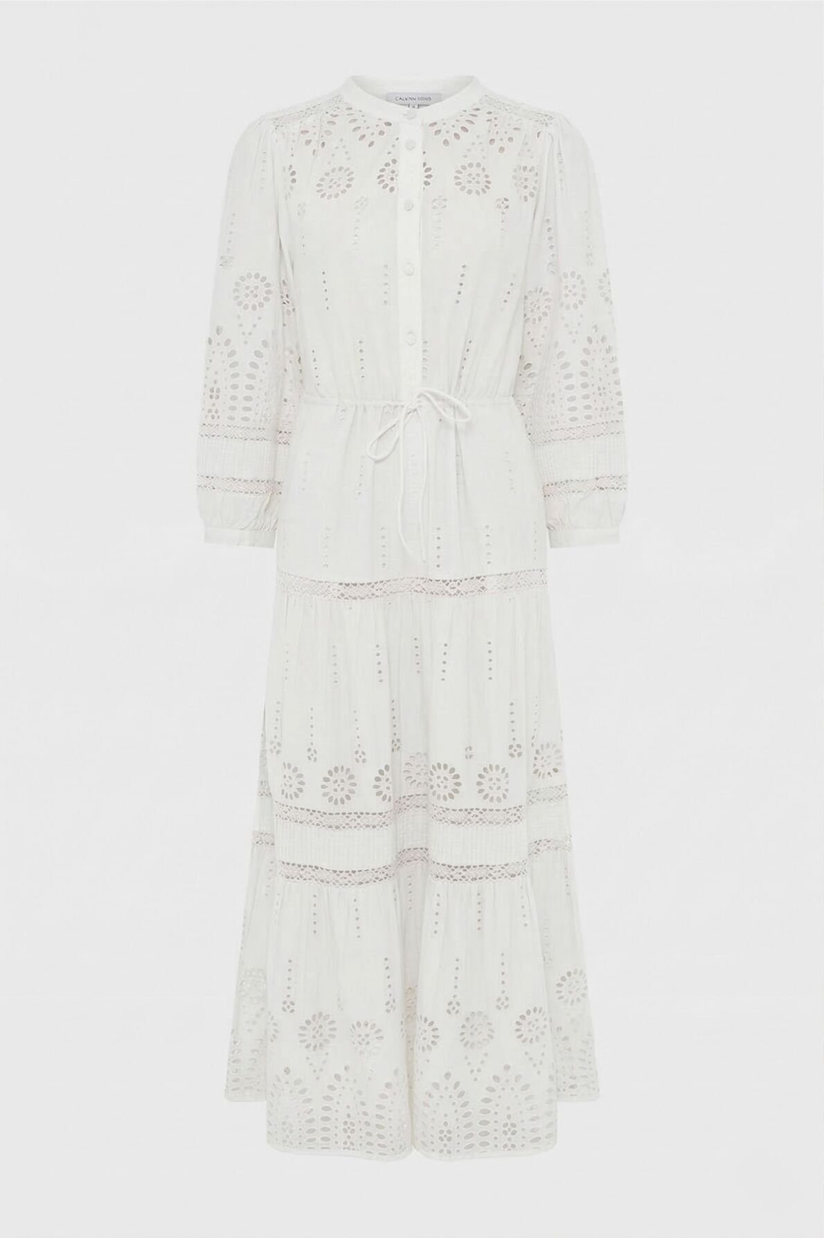 Robe longue à broderies en coton - rhonie GERARD DAREL Beige