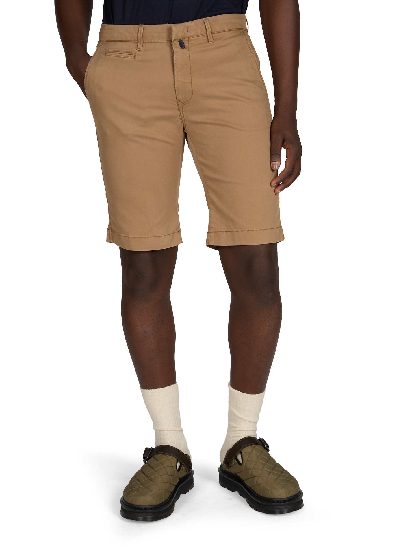 Short regular fit in mixed cotton PIERRE CARDIN Brown