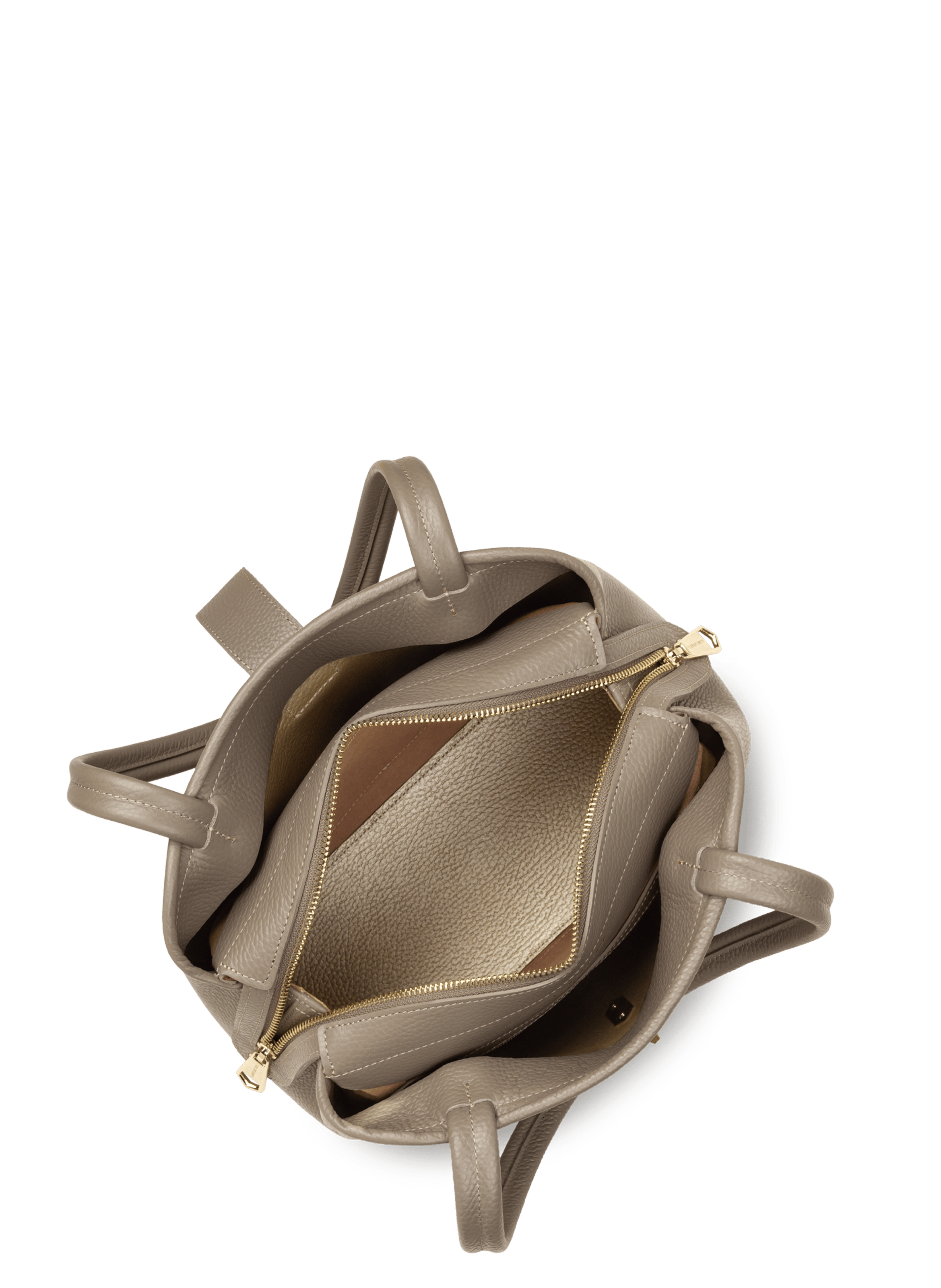 Sac cabas épaule - top double LANCASTER Gris