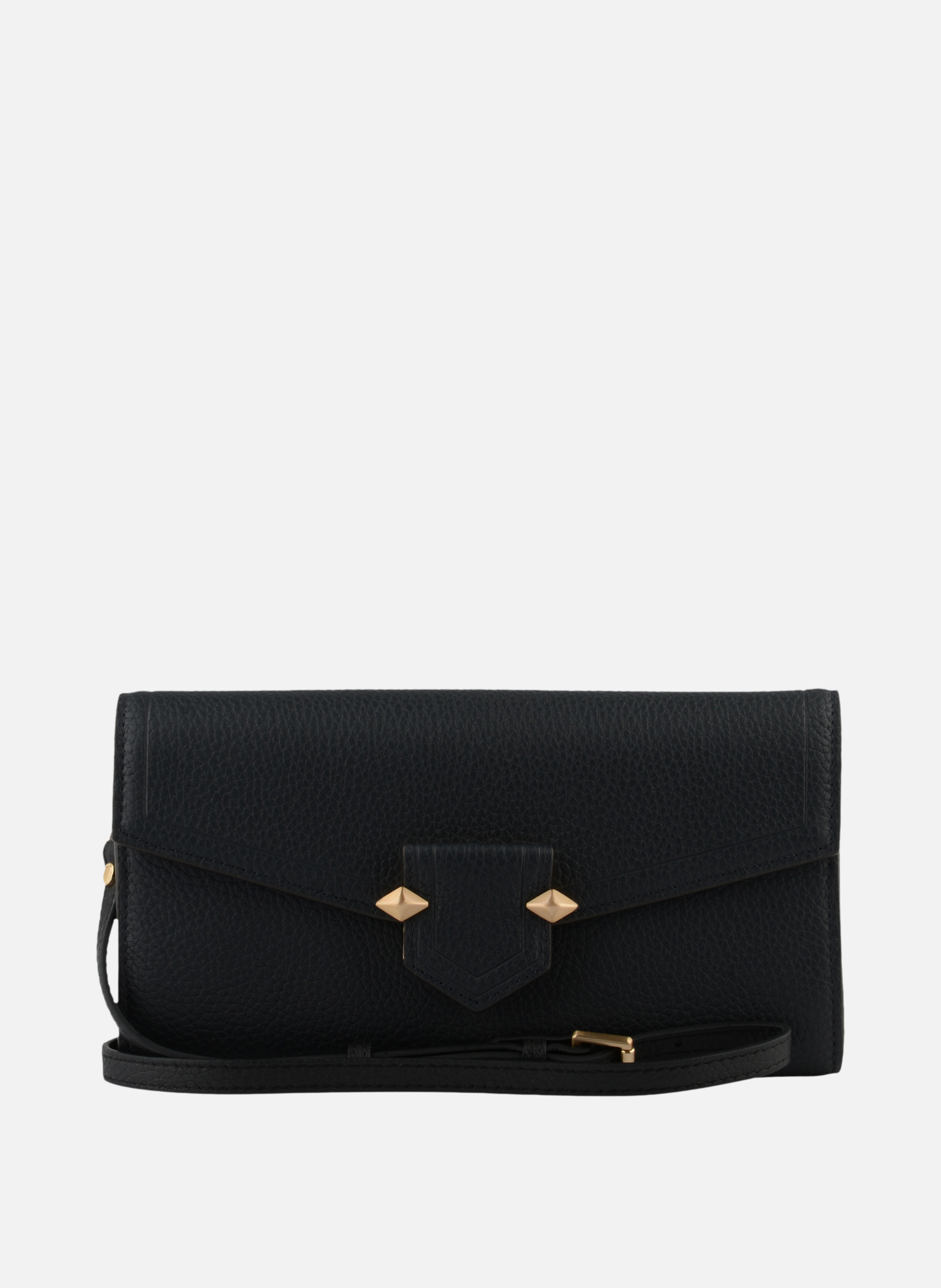 Sèvres | sac besace gm en cuir de vachette POURCHET Bleu