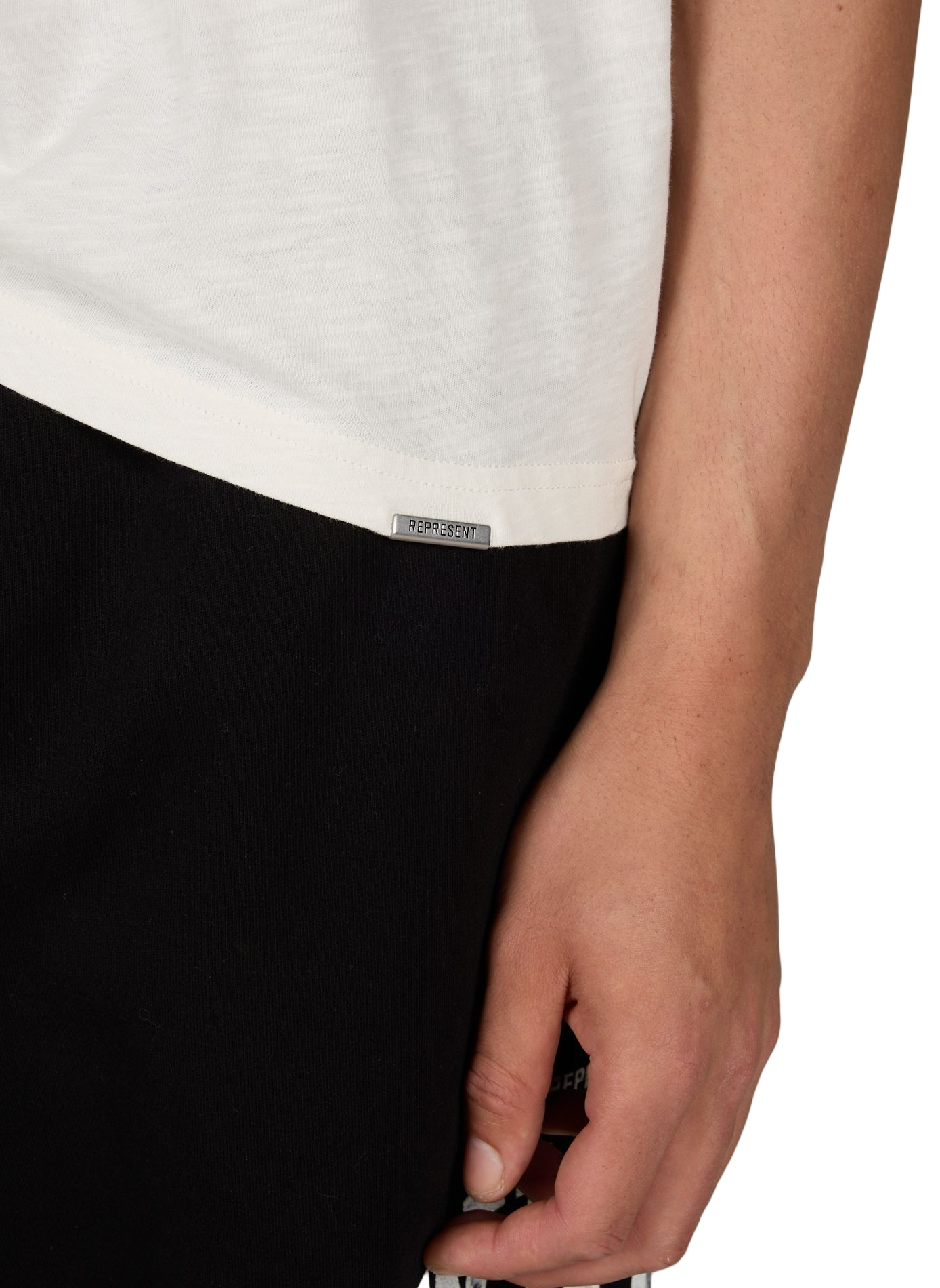 Cotton round-neck T-shirt REPRESENT Beige