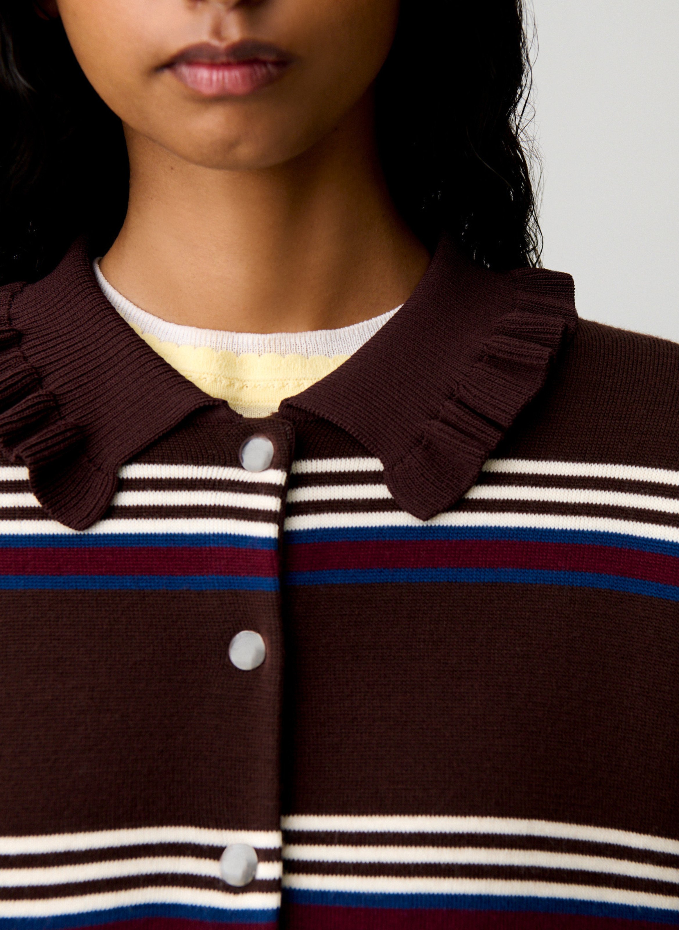 Gilet à rayures CLAUDIE PIERLOT Multicolore