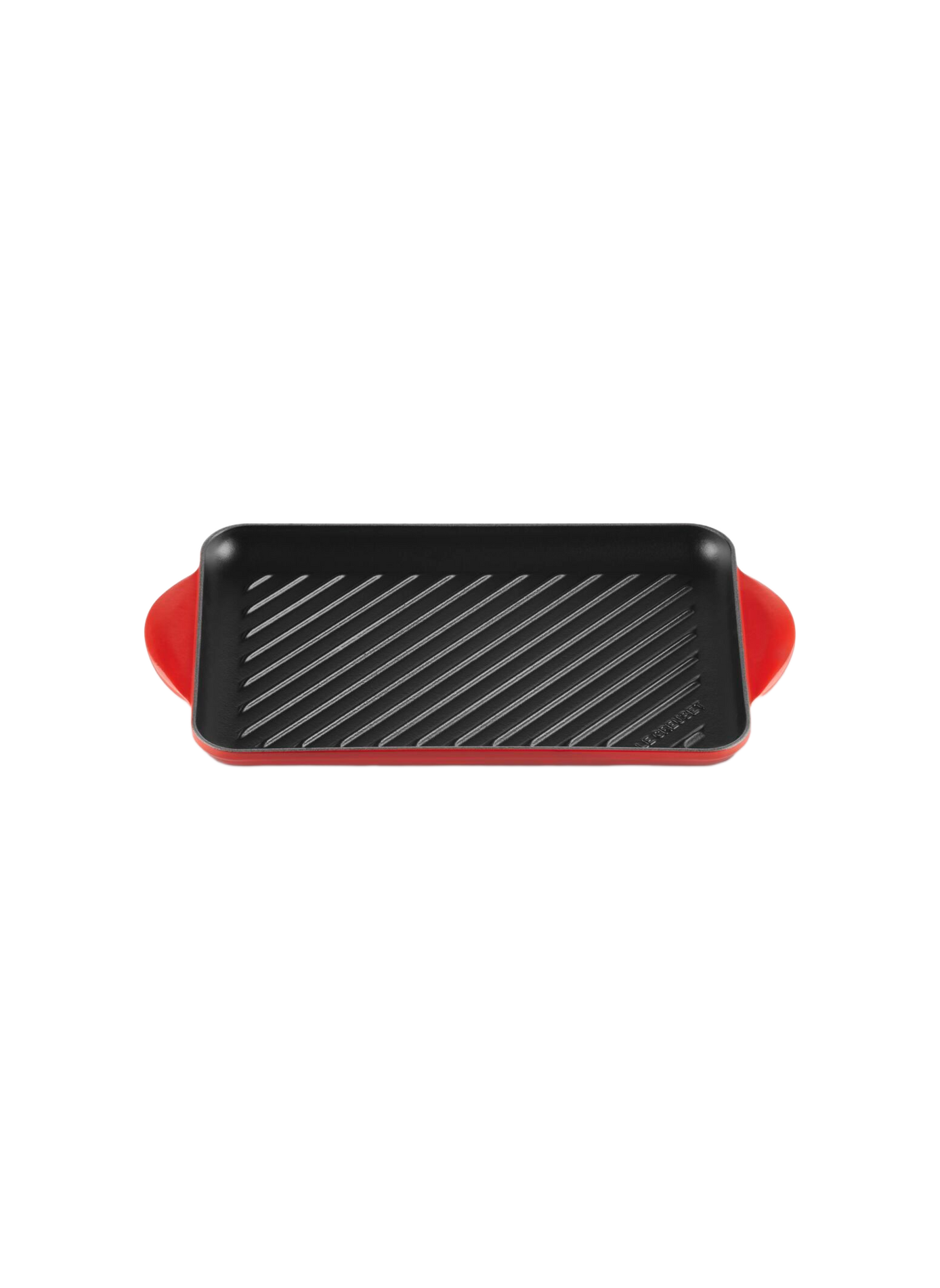 Gril rectangulaire en fonte émaillée LE CREUSET Red
