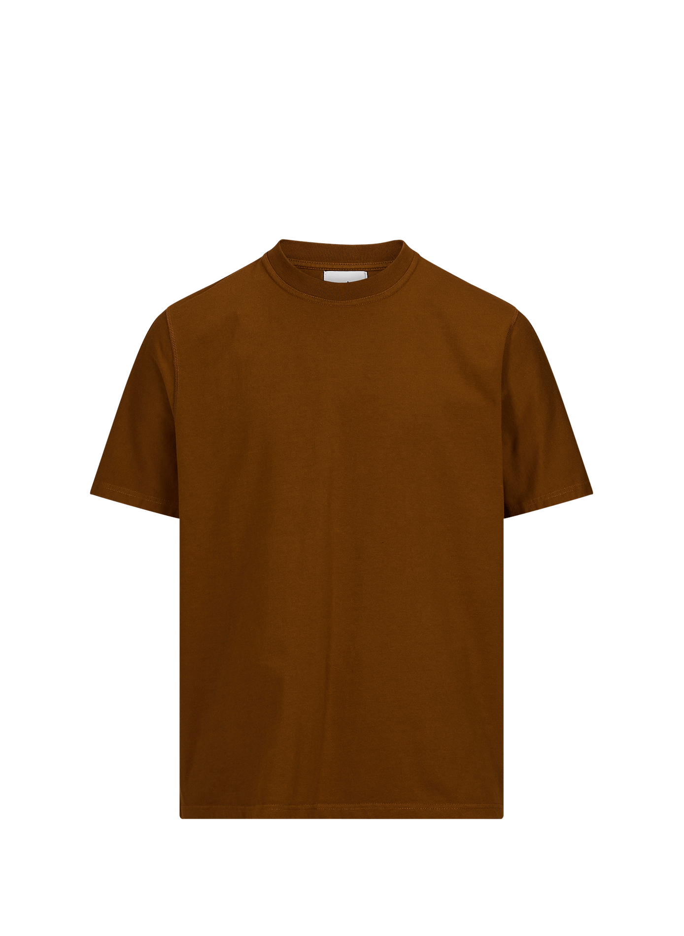 Round neck straight fit cotton T-shirt with screen printing ARTE ANTWERP Brown