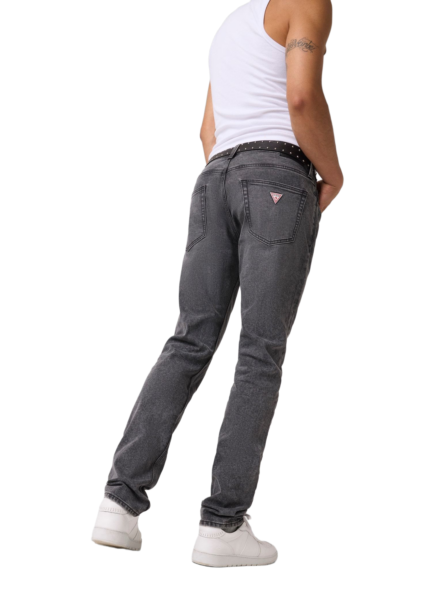 Slim-fit cotton-blend jeans GUESS Grey