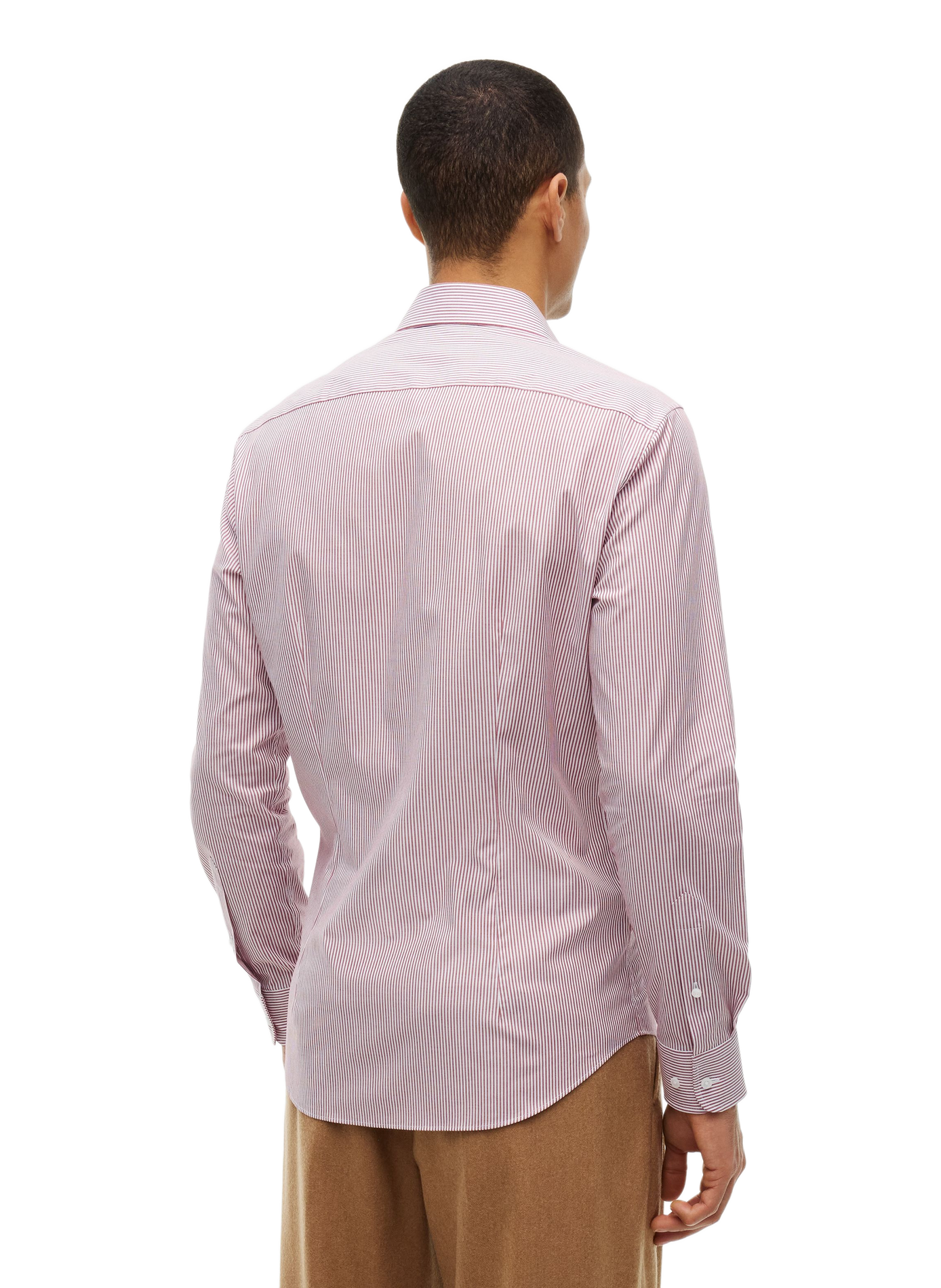 Gestreiftes Hemd aus Baumwolle TOMMY HILFIGER Rot