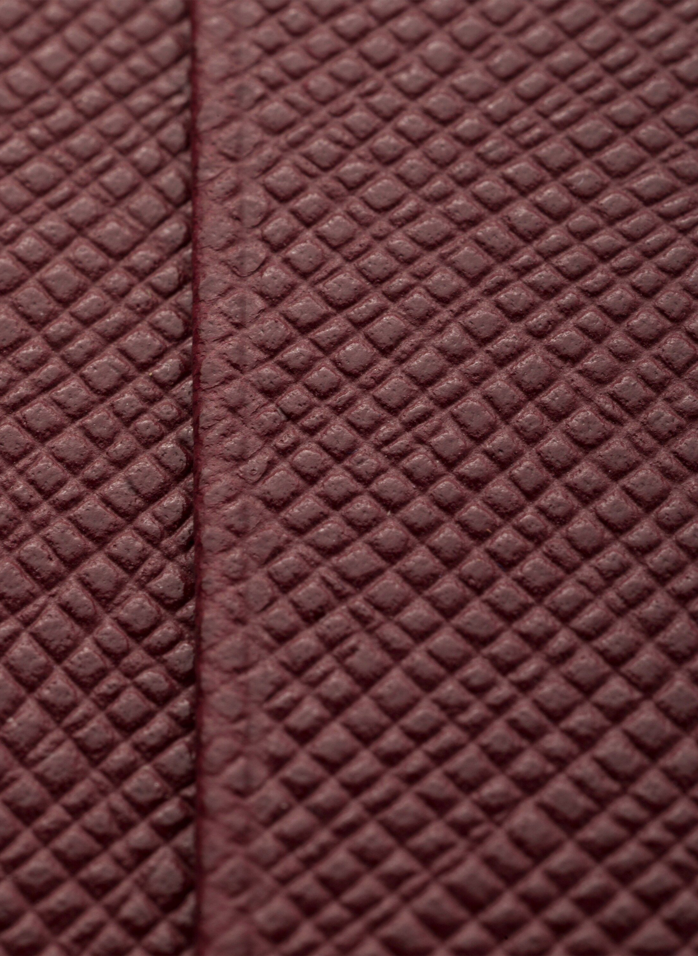 Porte-cartes en cuir saffiano PRADA Rouge