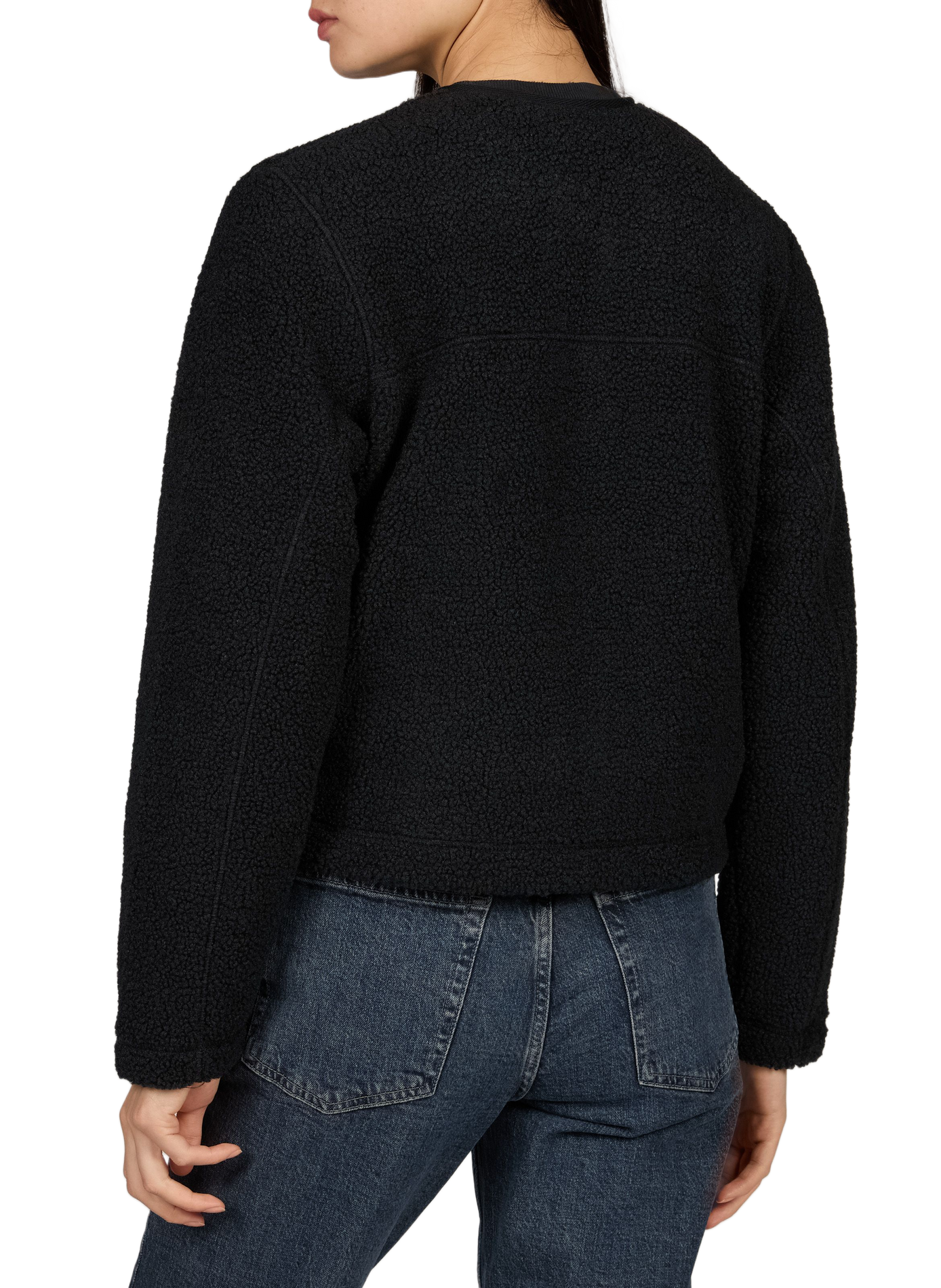 Schaffelljacke mit Rundhalsausschnitt COLUMBIA Schwarz