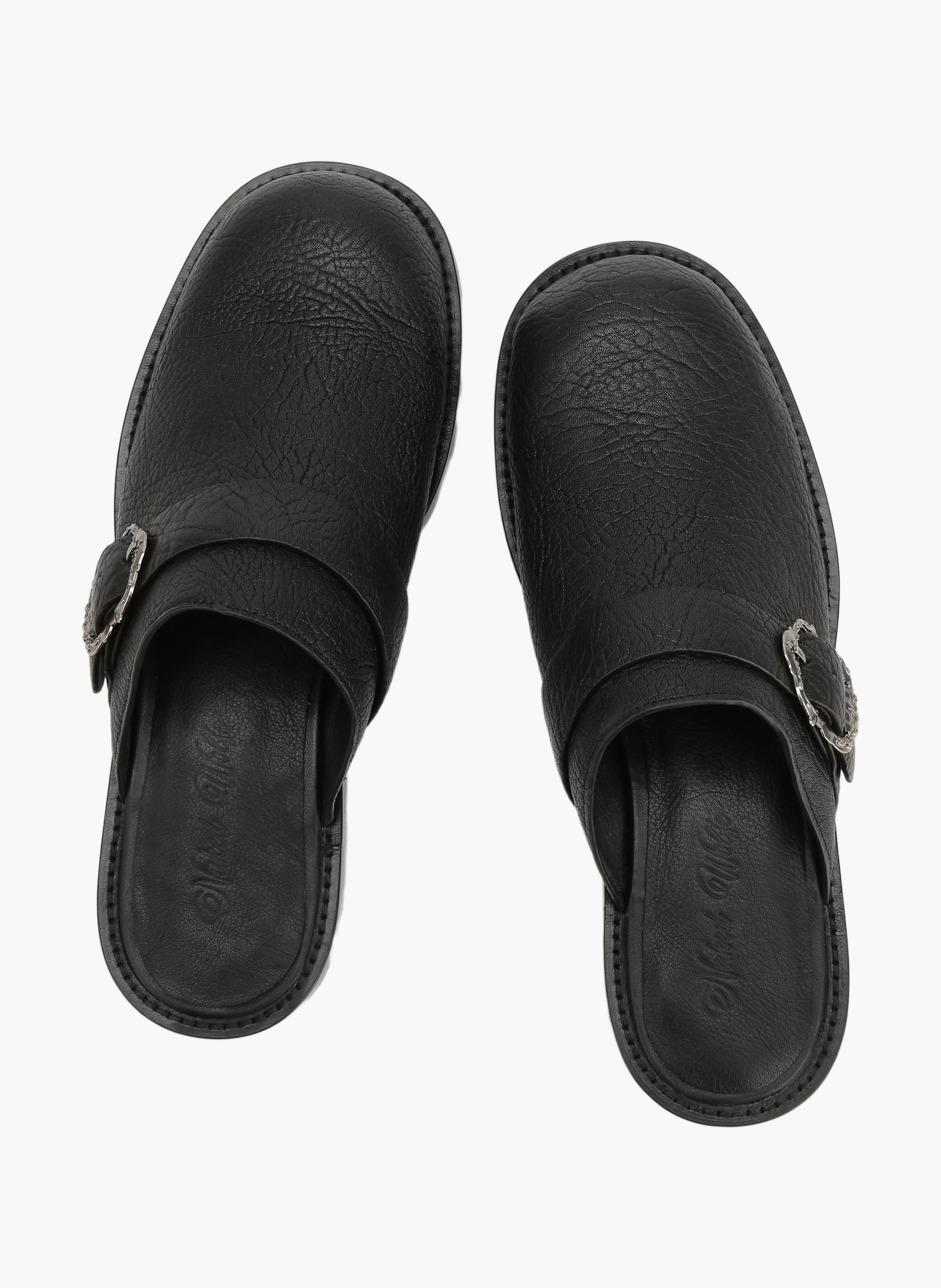 Mules stealth aviator NAKED WOLFE Noir