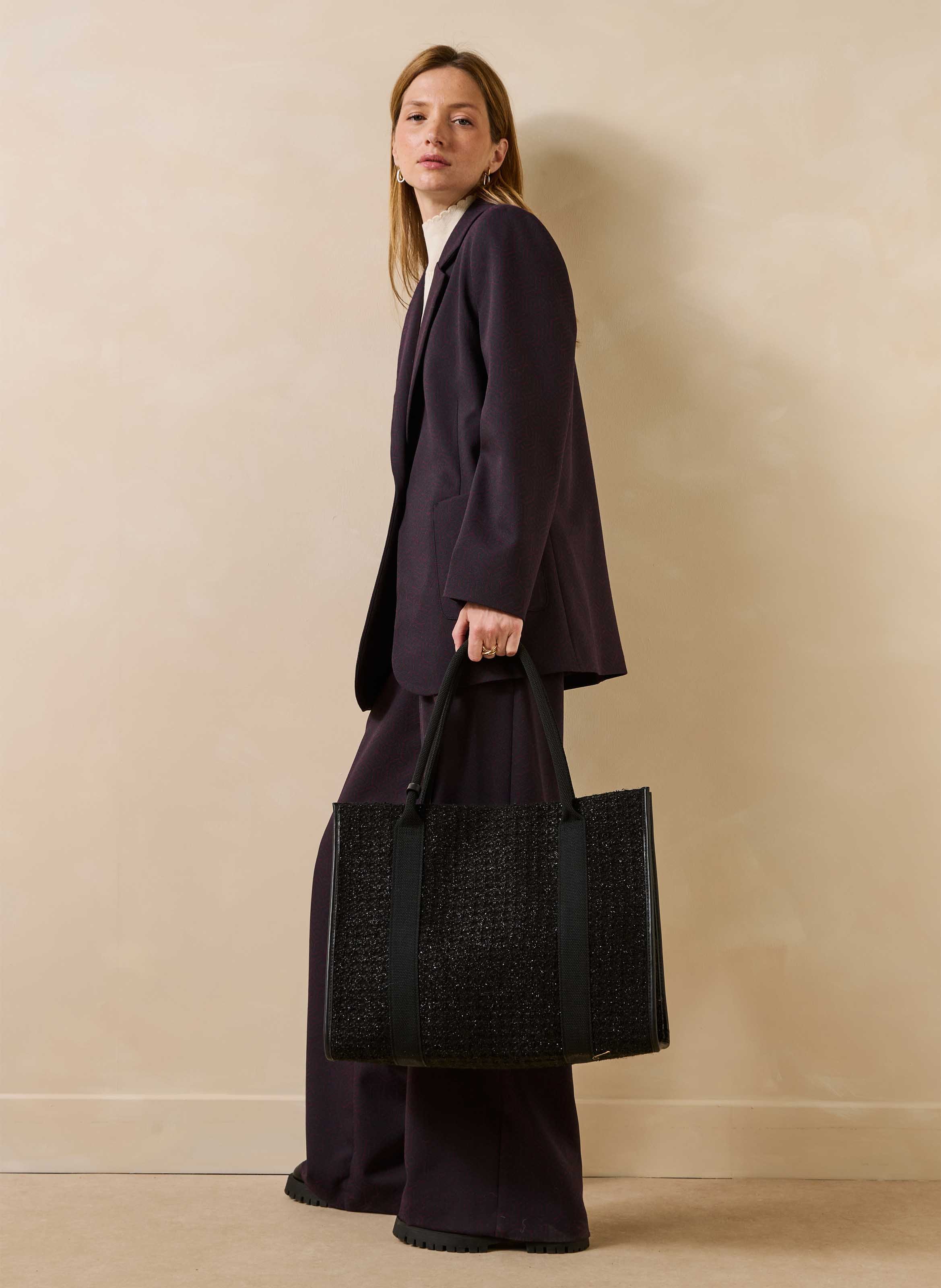Shopper bag LA FEE MARABOUTEE Zwart