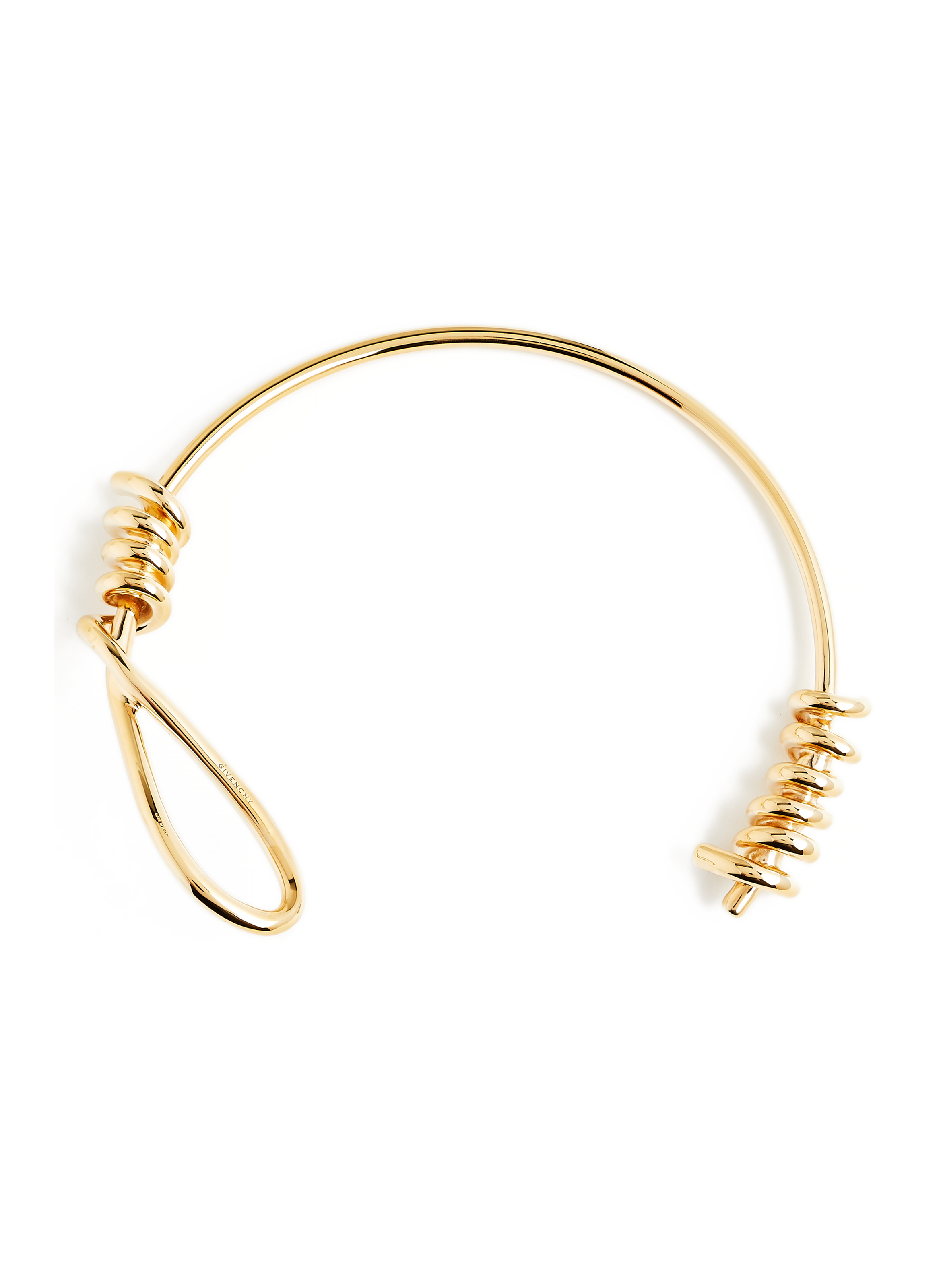 GIVENCHY Twisted metal necklace Golden