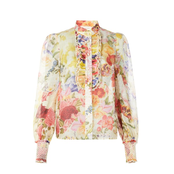 Blouse Wonderland en soie et lin