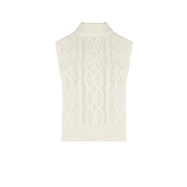 Pull sans manches en coton