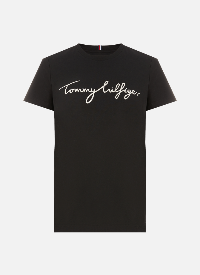 T-shirt à logo en coton TOMMY HILFIGER