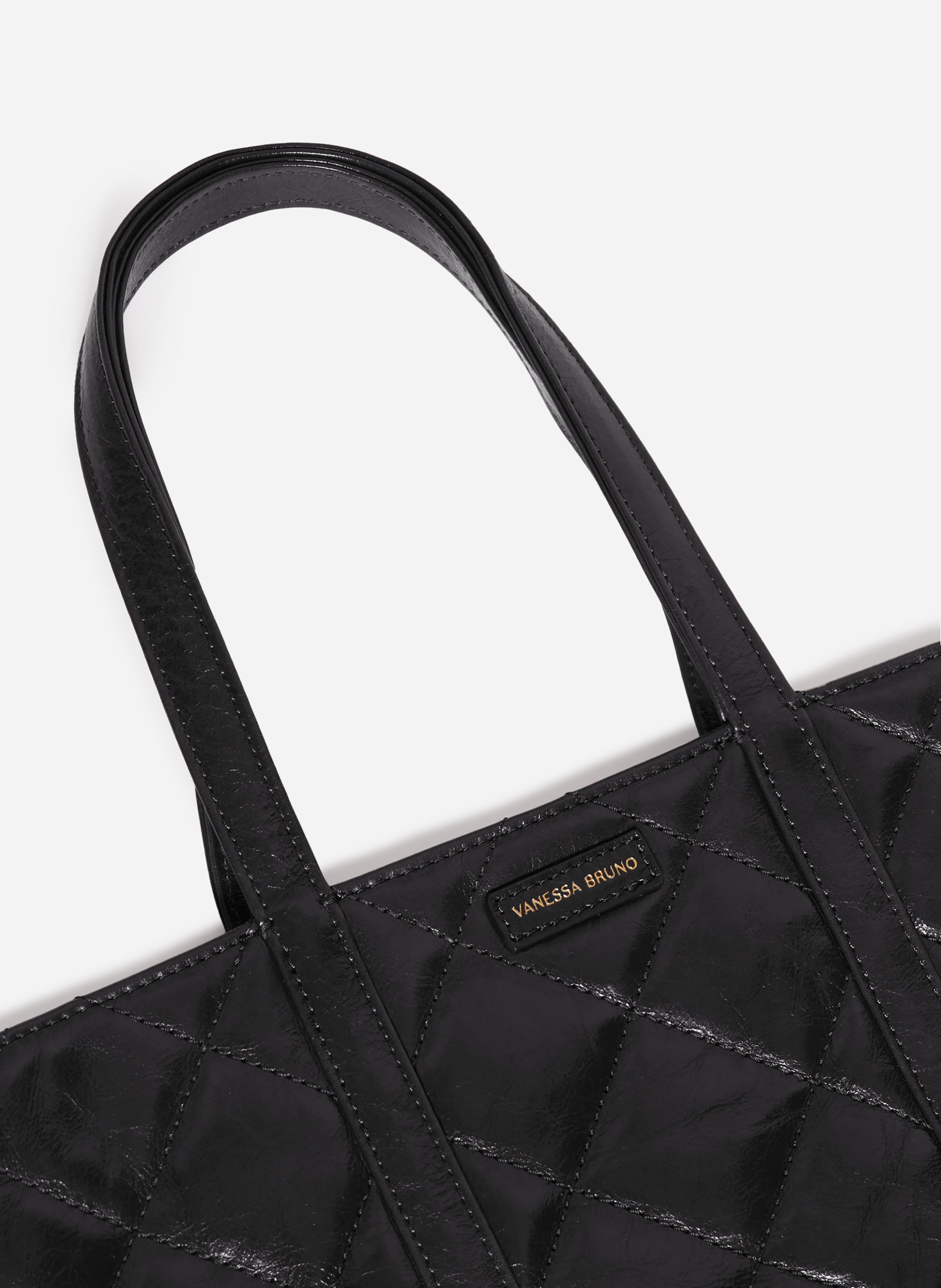 Cabas m en cuir matelassé VANESSA BRUNO Noir