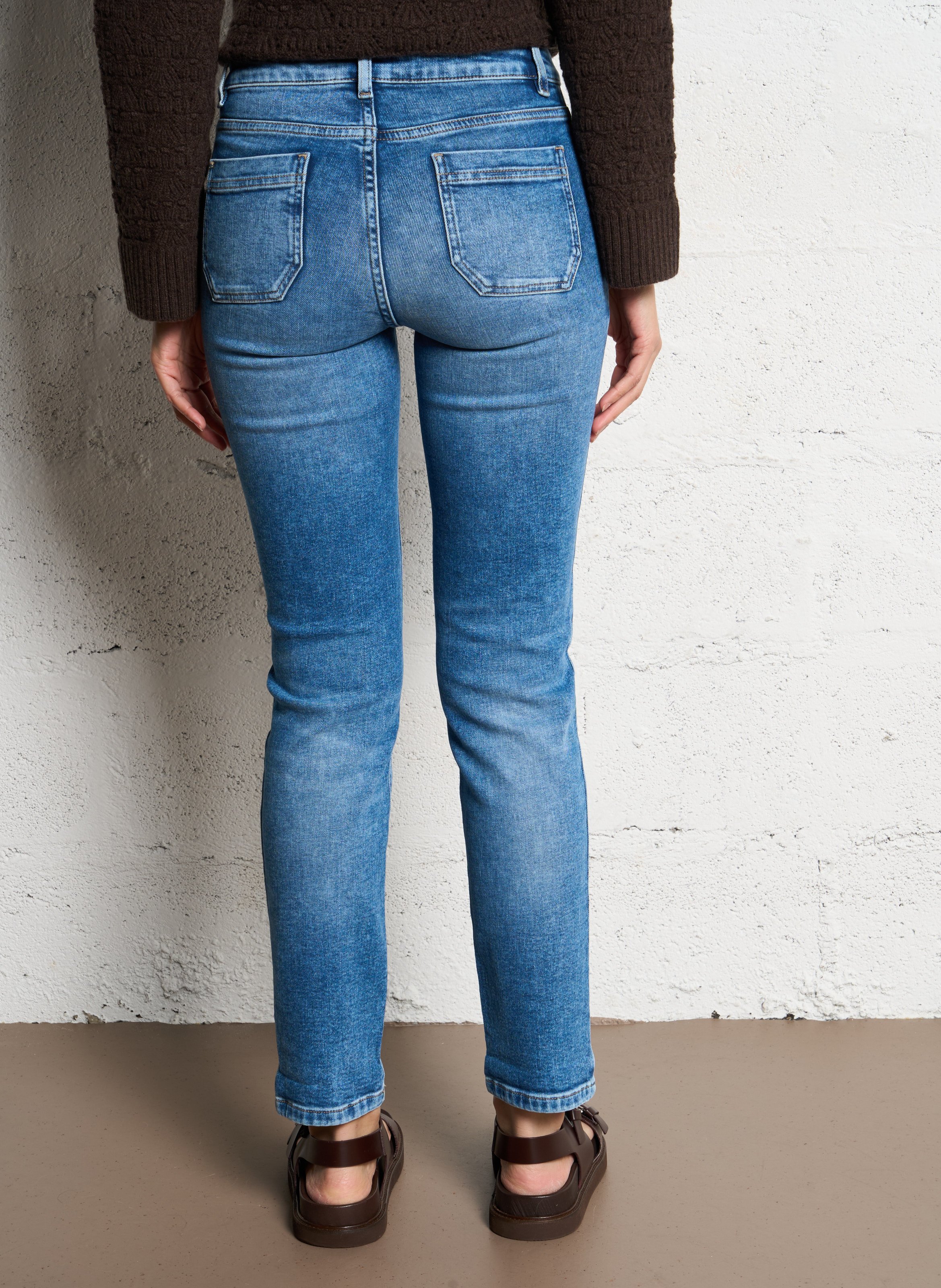 Jean slim en coton mélangé nalla MAISON 123 Bleu