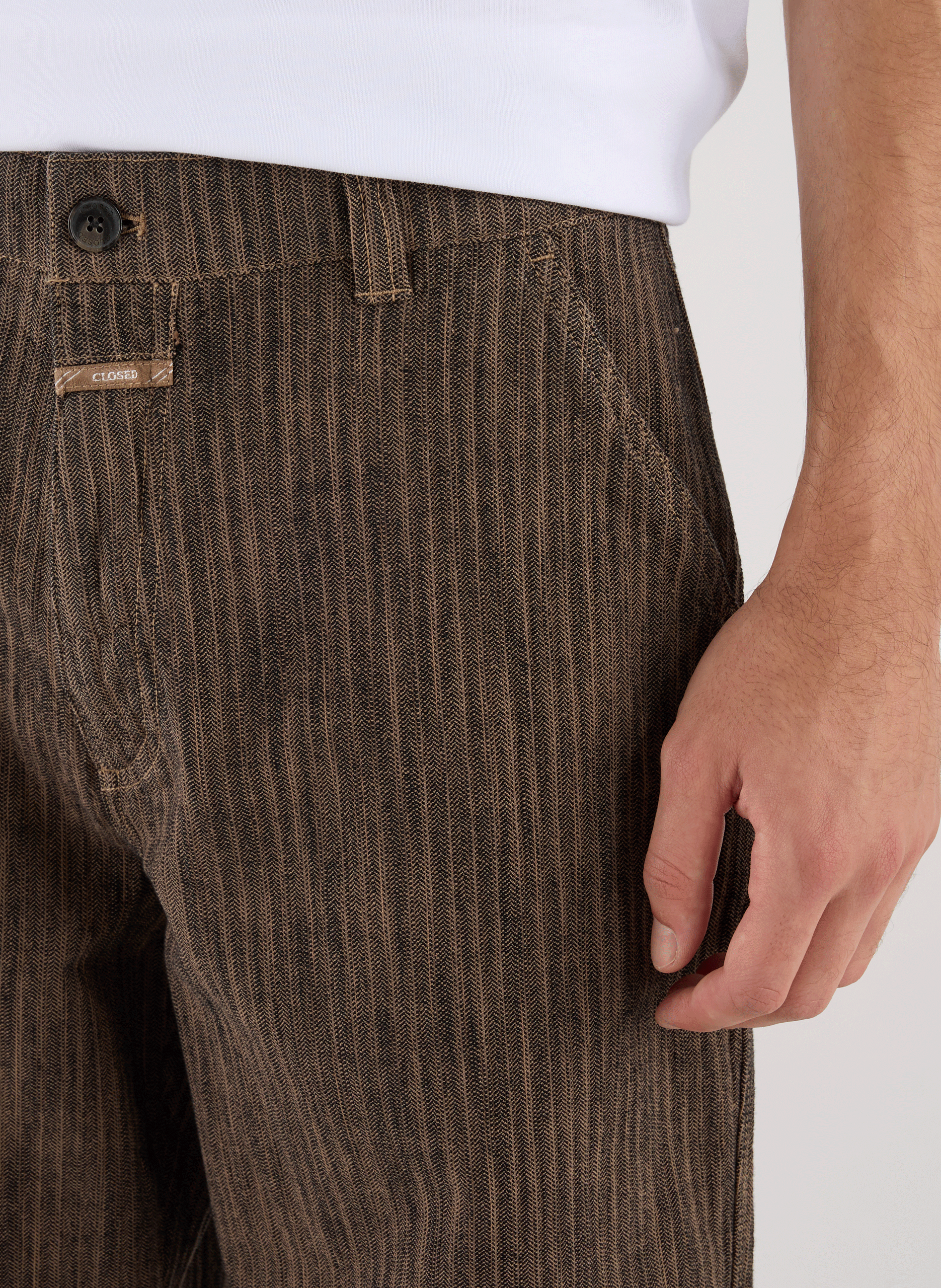 Pantalon tissé droit Toledo CLOSED Beige