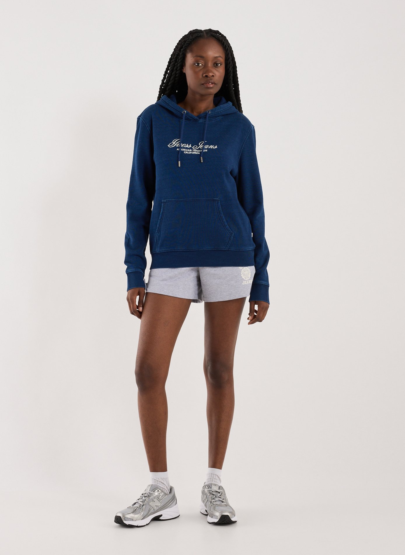 Sweatshirt en coton GUESS Bleu