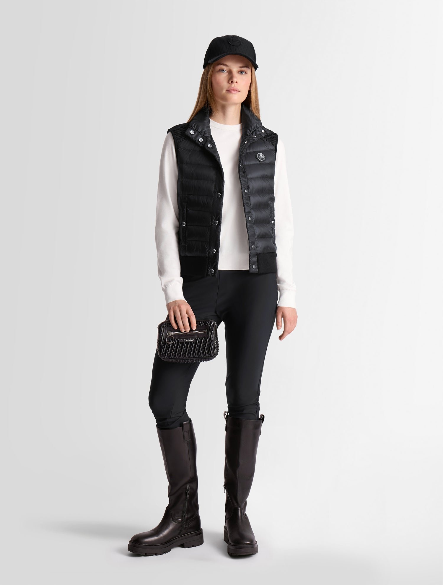 Doudoune sans manches miraca col montant coupe regular FUSALP Noir