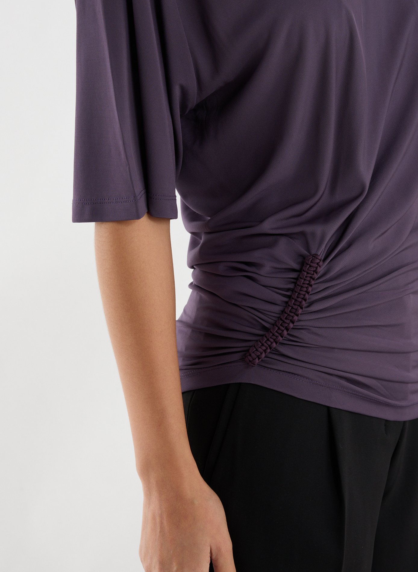 Top avec détail drapé CHRISTOPHER ESBER Violet