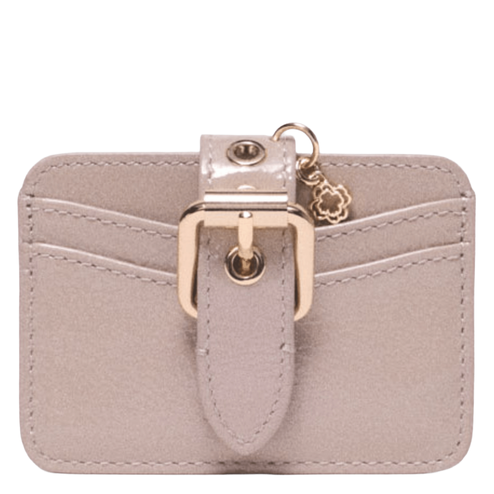 Porte-cartes en cuir naplak miss m MAJE Beige