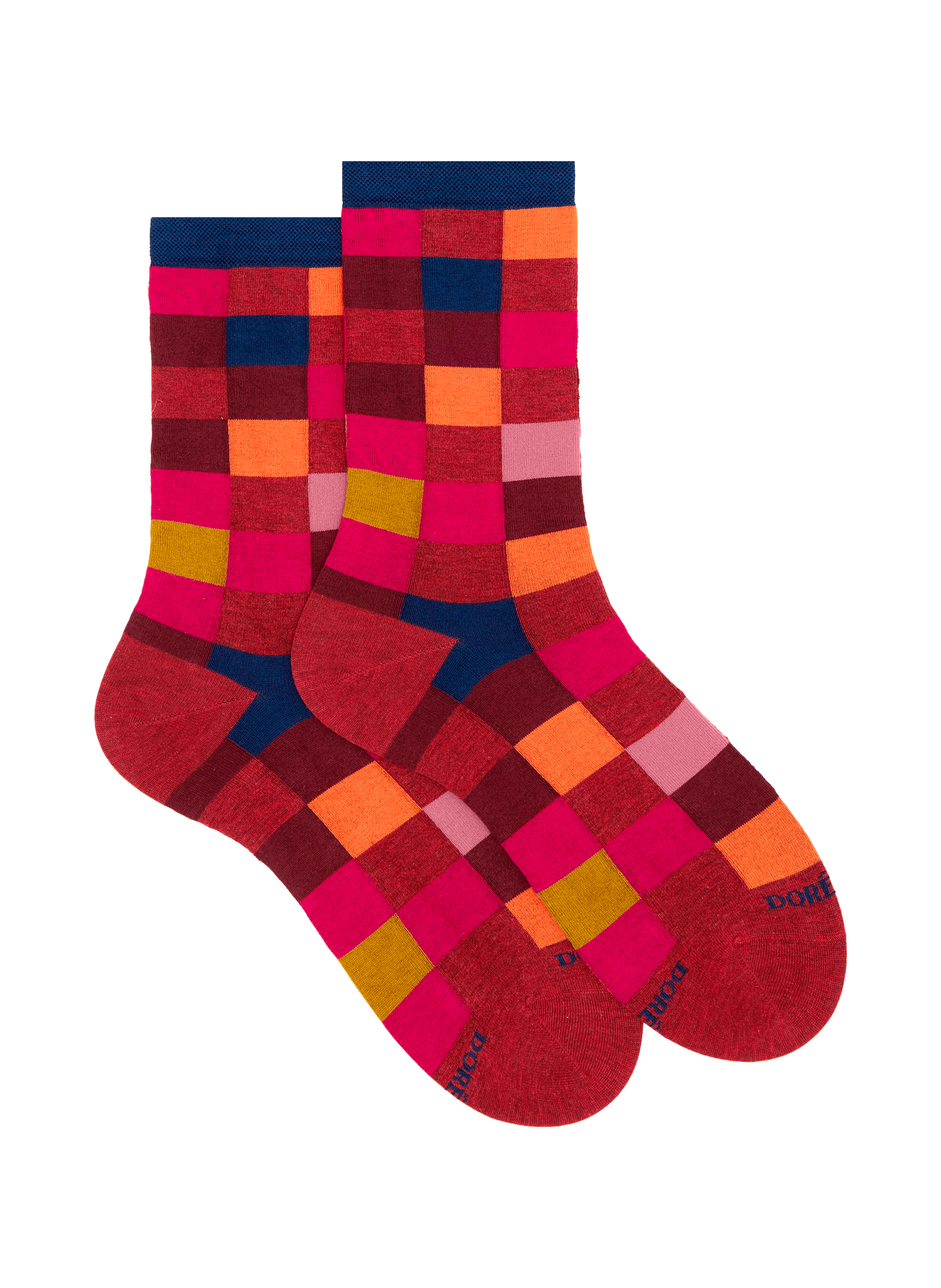 DORÉ DORÉ Cotton mid-calf socks Red