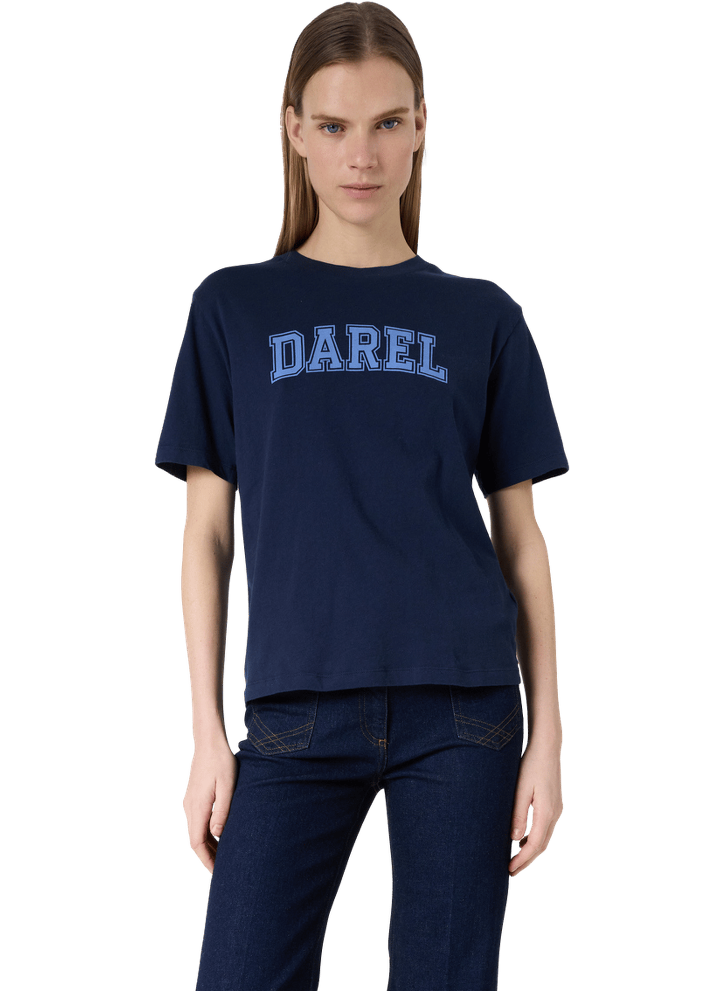 T-shirt en coton à inscription - melly GERARD DAREL Bleu